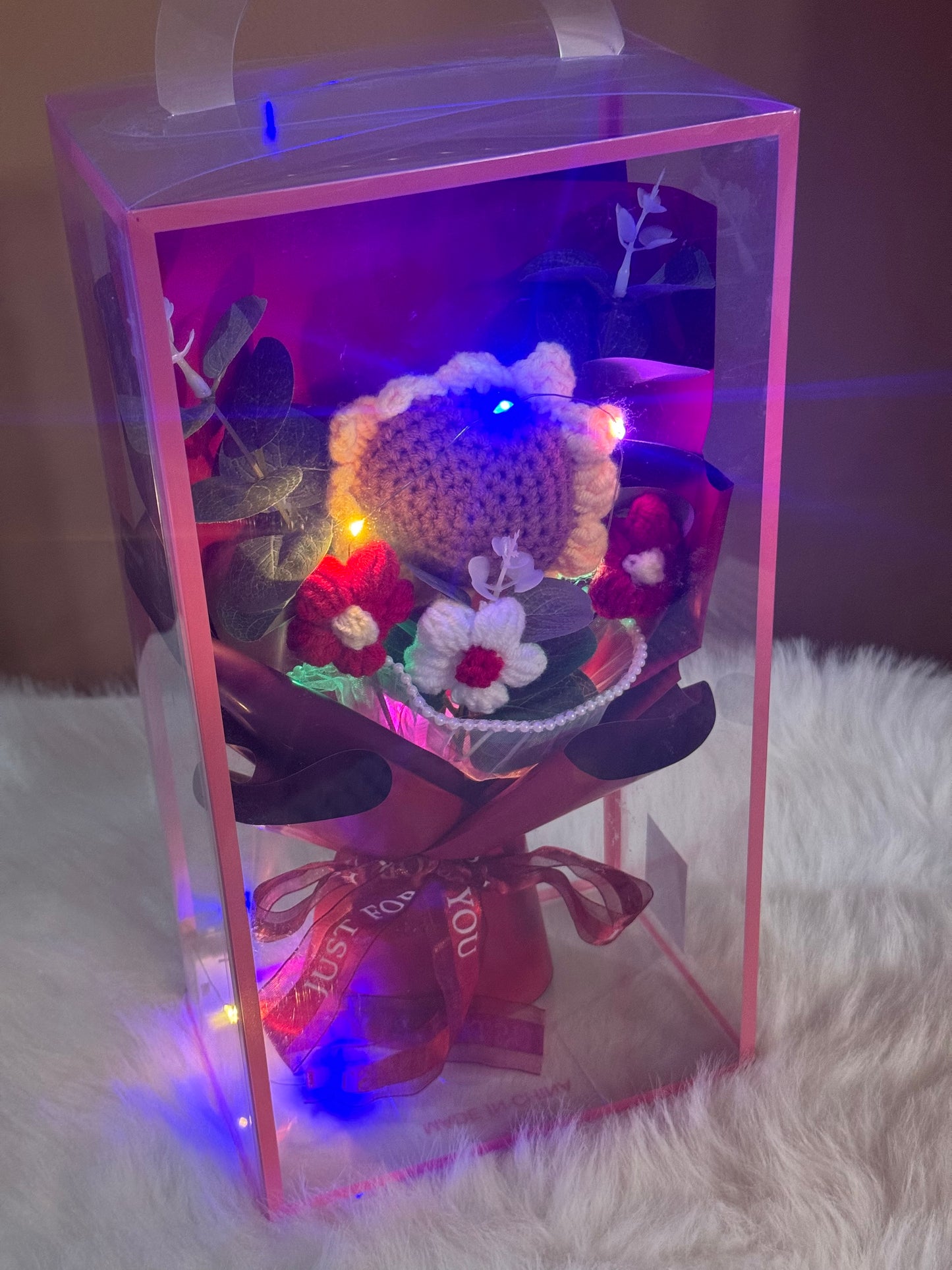 Crochet Sunflower Bouquets Red V2