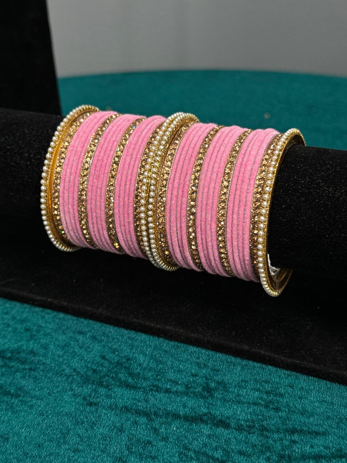 Designer Velvet Work Bangles