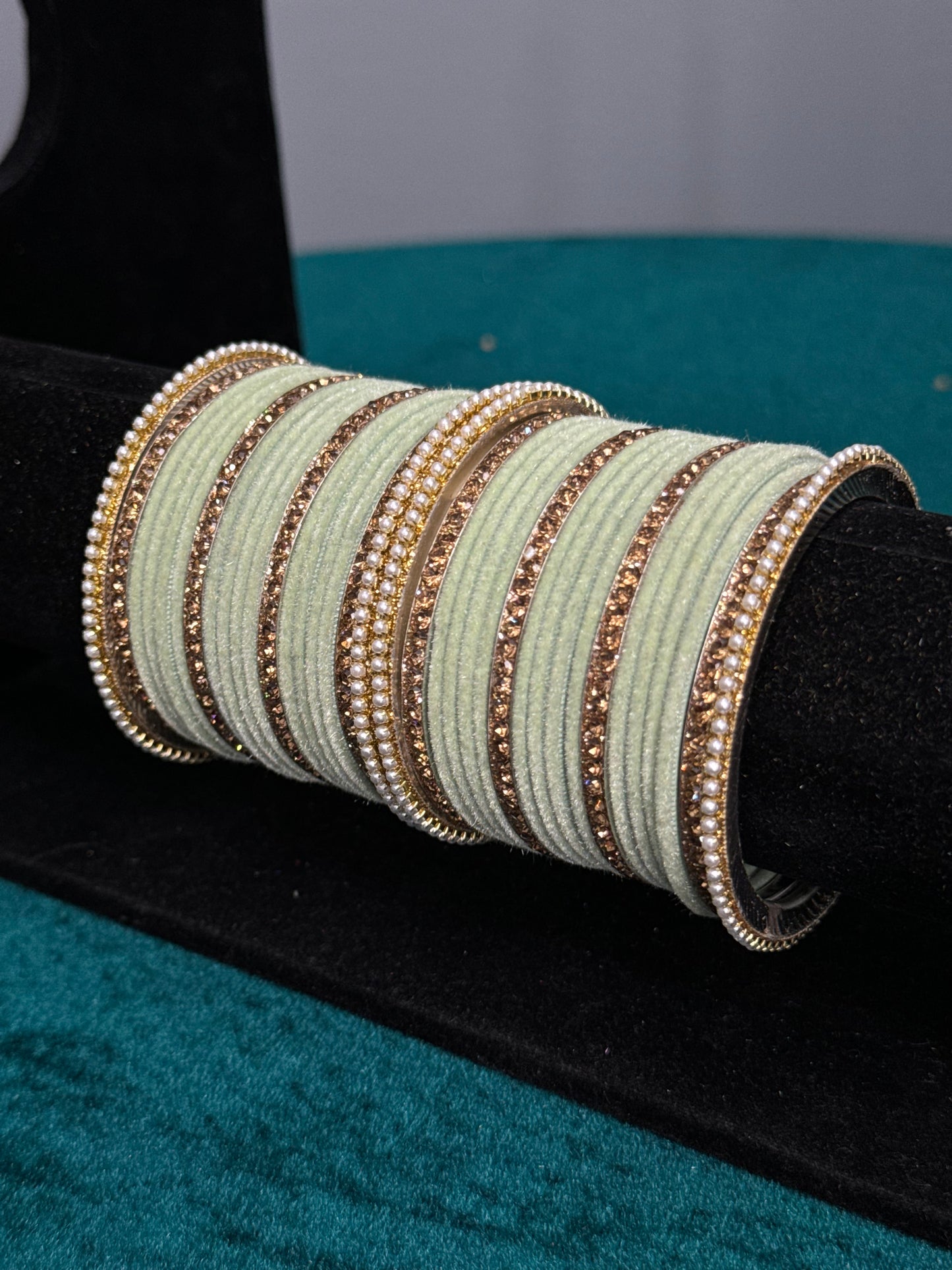 Designer Velvet Work Bangles