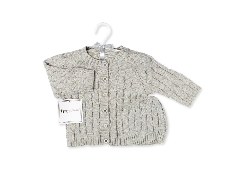 Grey 2 Piece Knitted Set