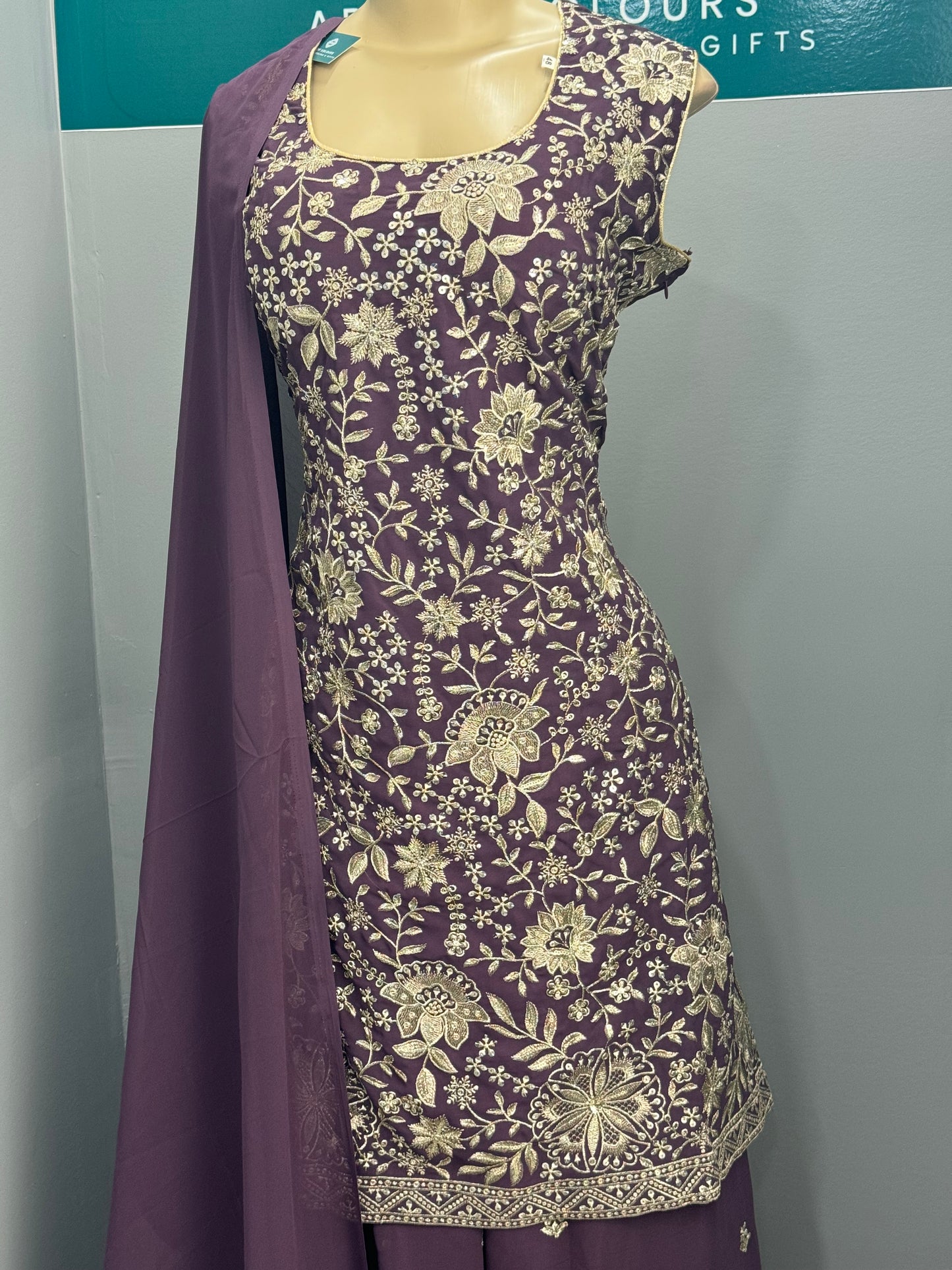 Readymade Sharara Suit- AK5456-15