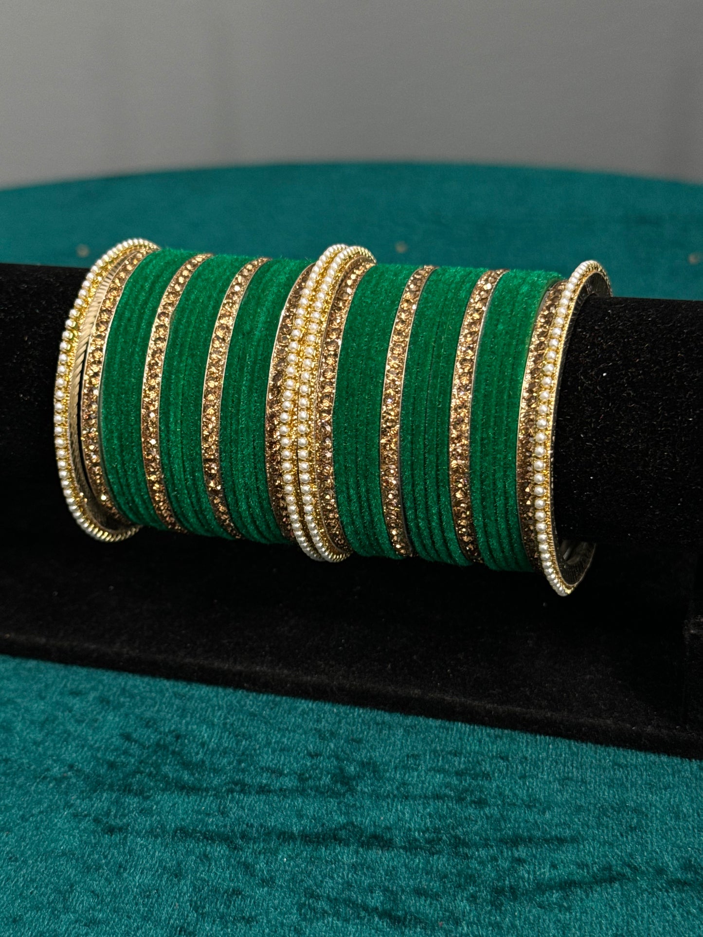 Designer Velvet Work Bangles
