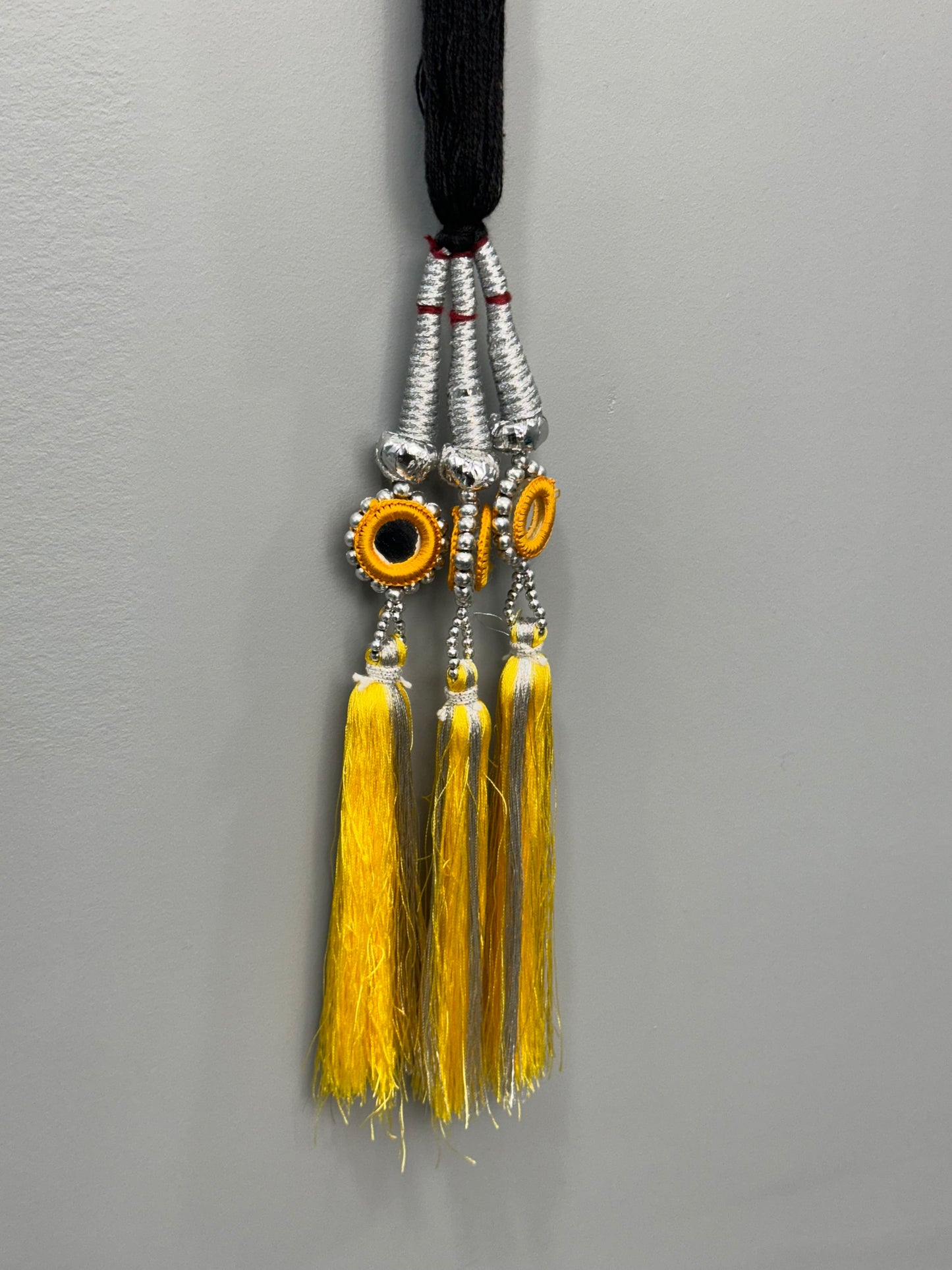 Small Silver and Yellow Mirror Prandi