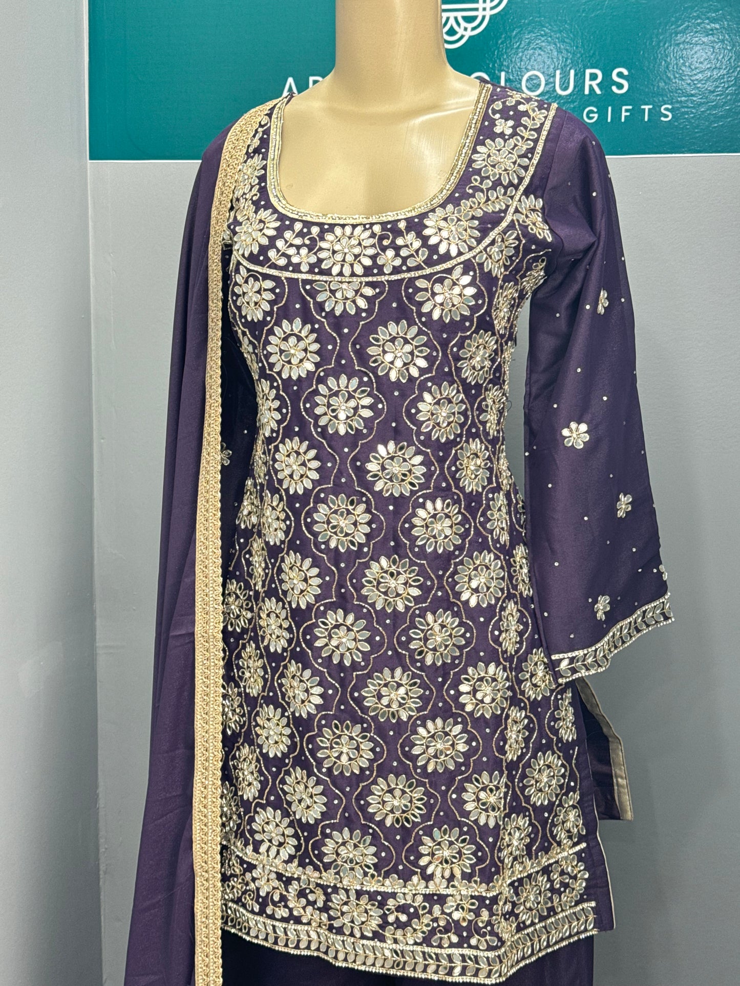 Readymade Gharara Suit- AK33-12