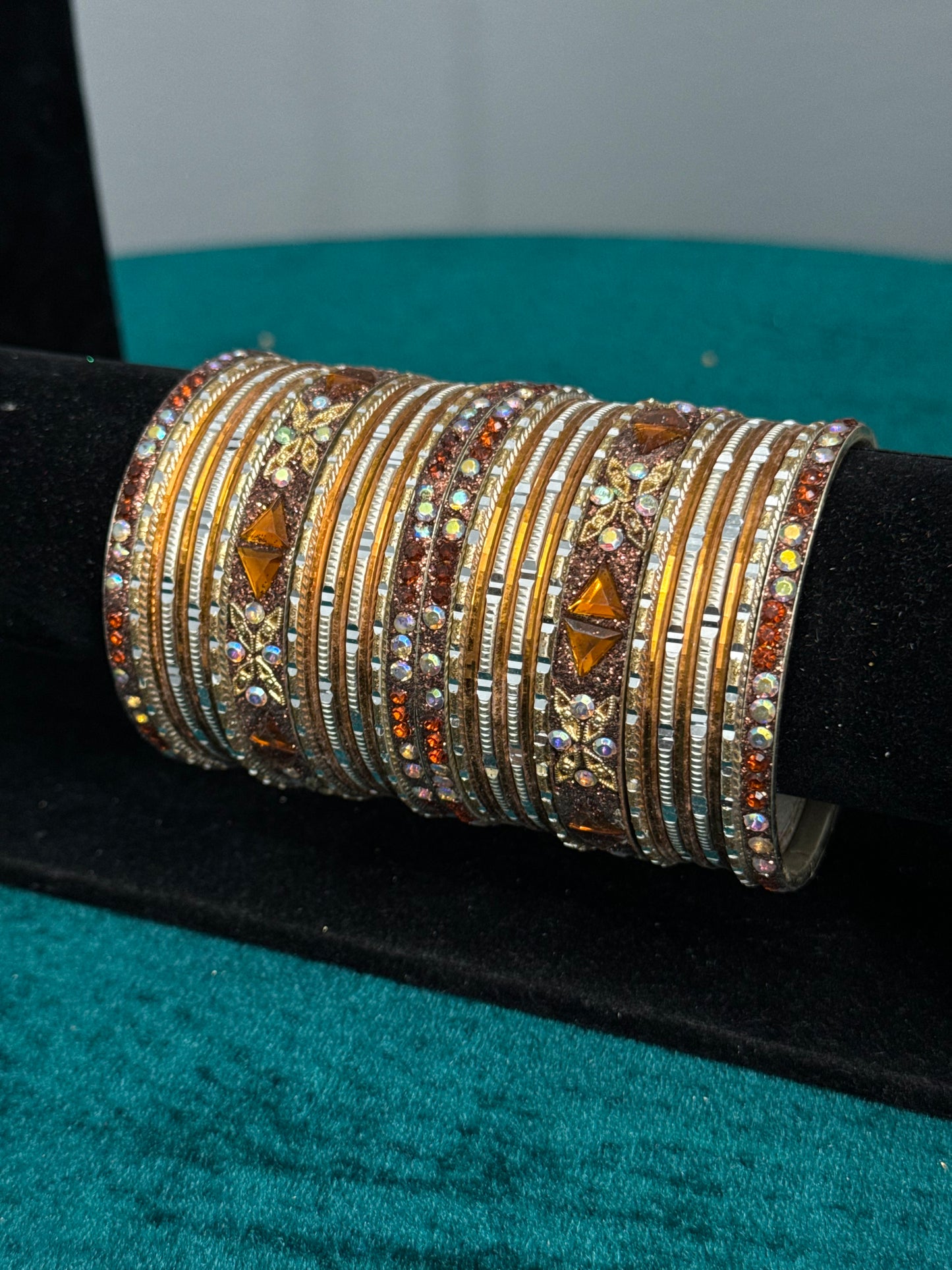 Orange Work Bangle Set