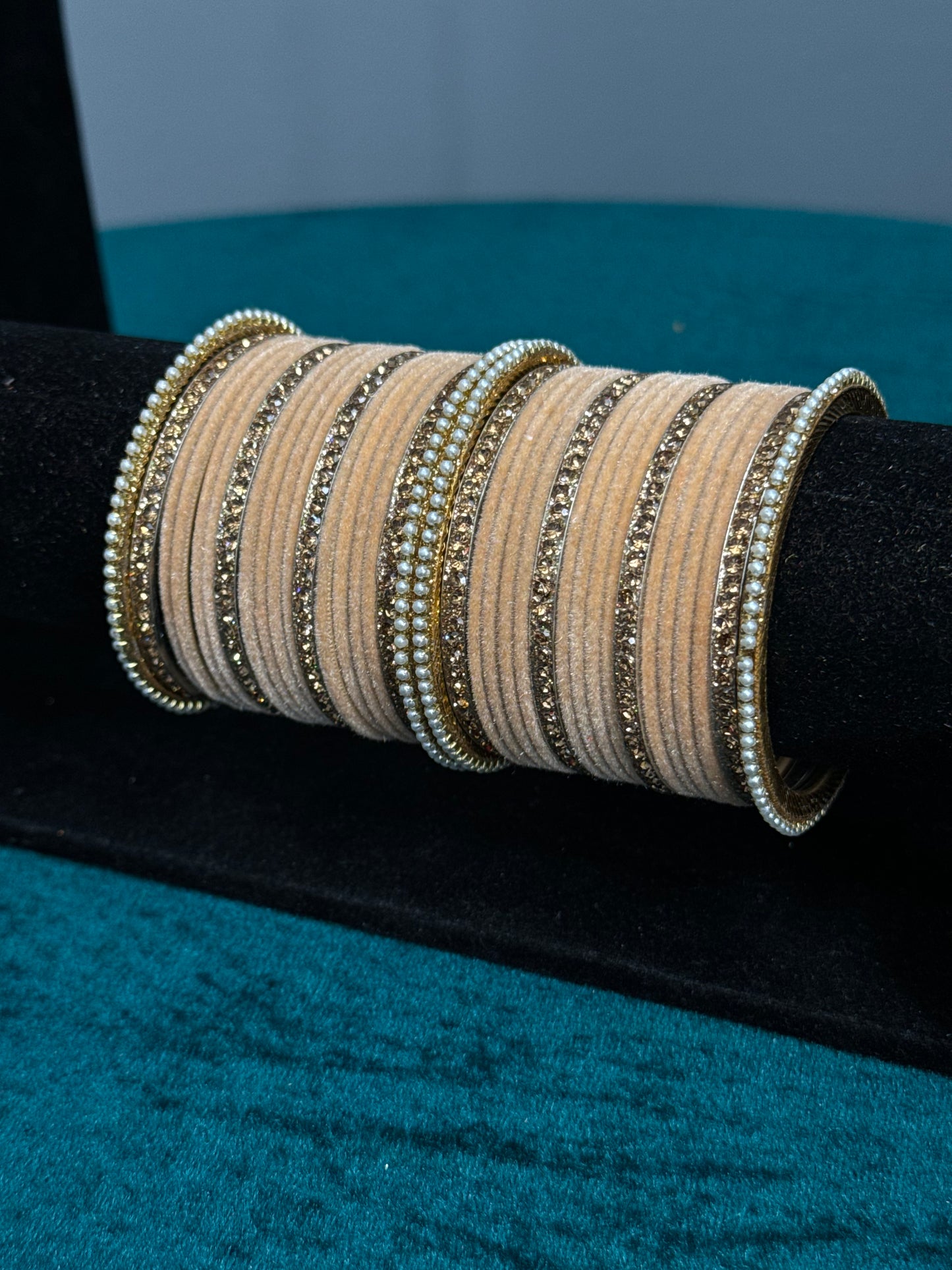 Designer Velvet Work Bangles