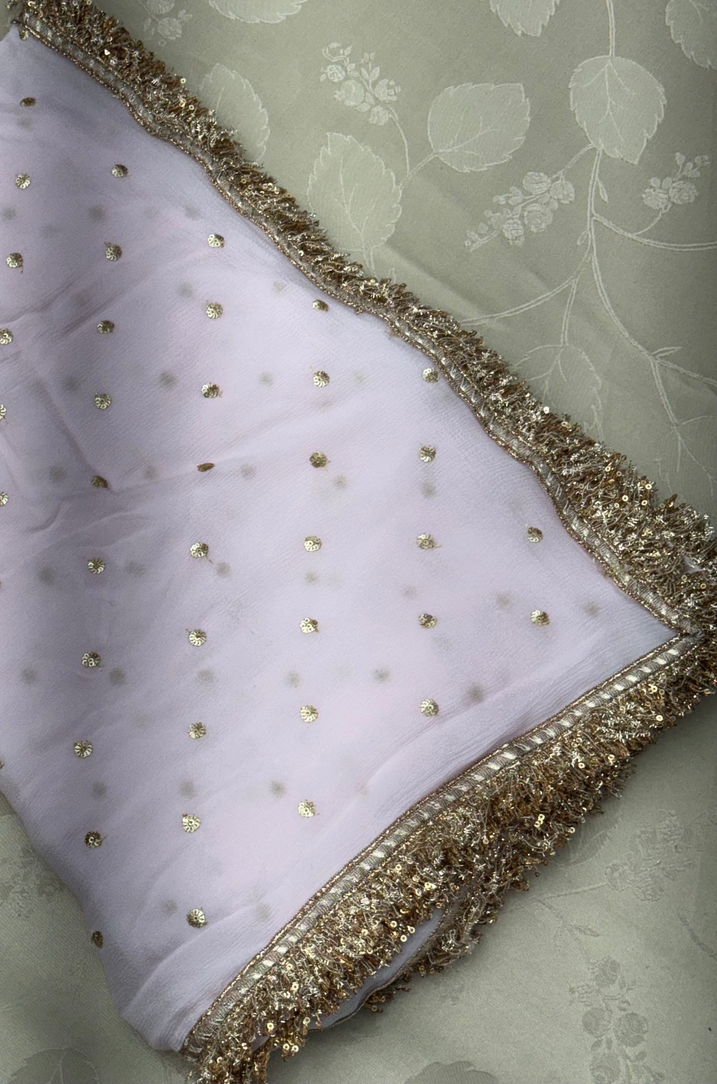 Banarsi Strap Gharara Suit Baby Pink