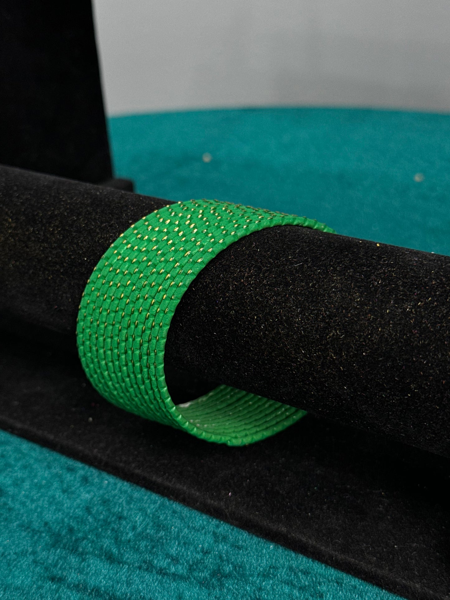 Green Plain Bangles Size 2.12