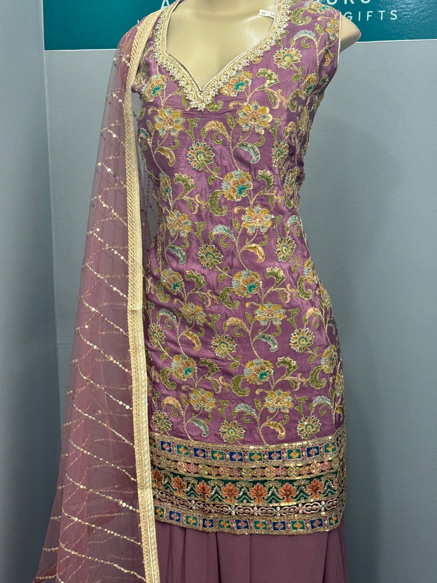 Readymade Sharara Suit- AK5861-27