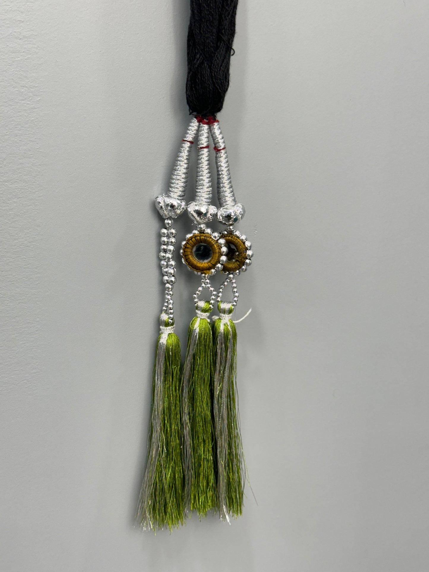 Small Silver and Mendhi Mirror Prandi