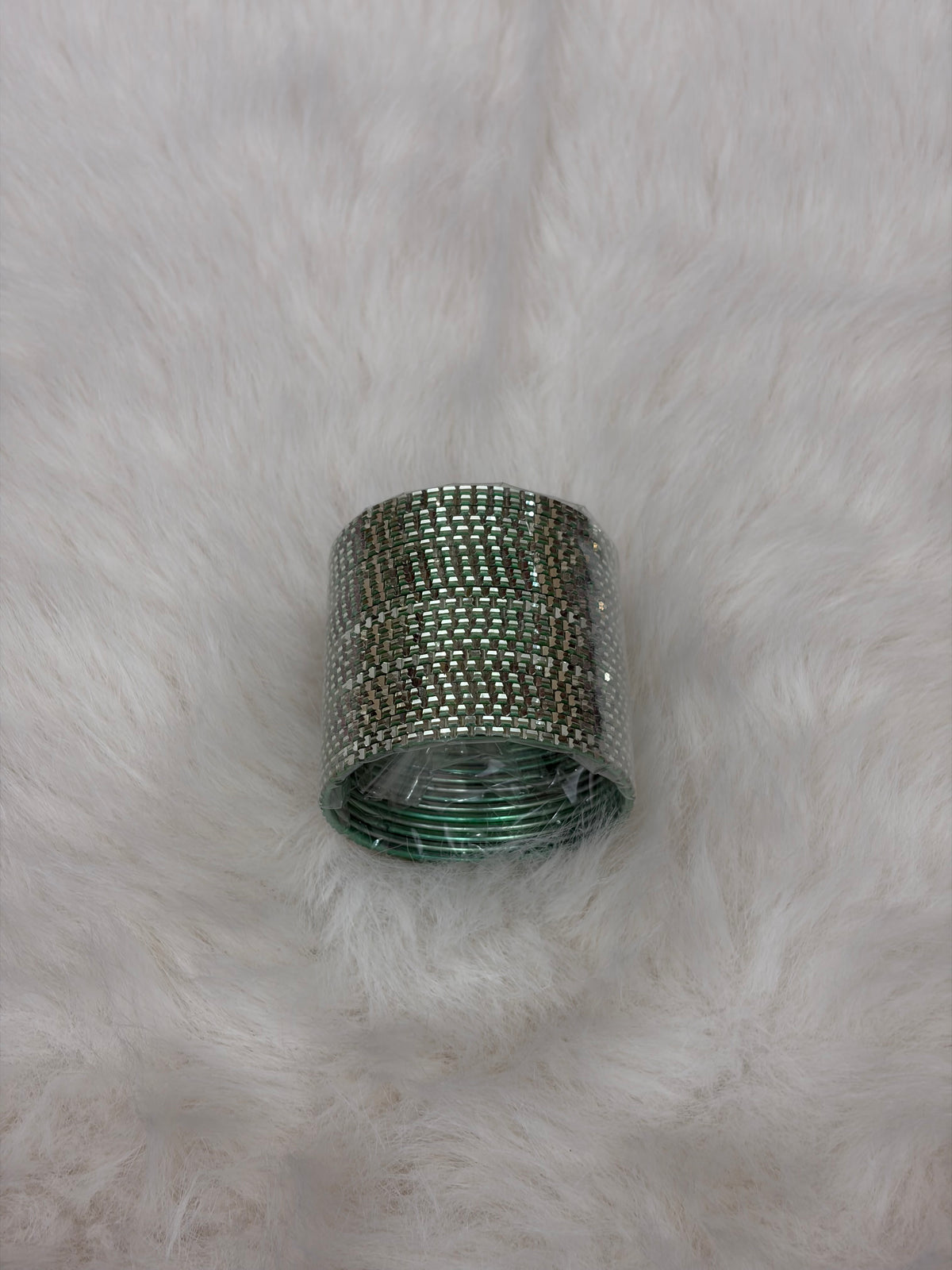 Kids Metallic Bangles- Light Green