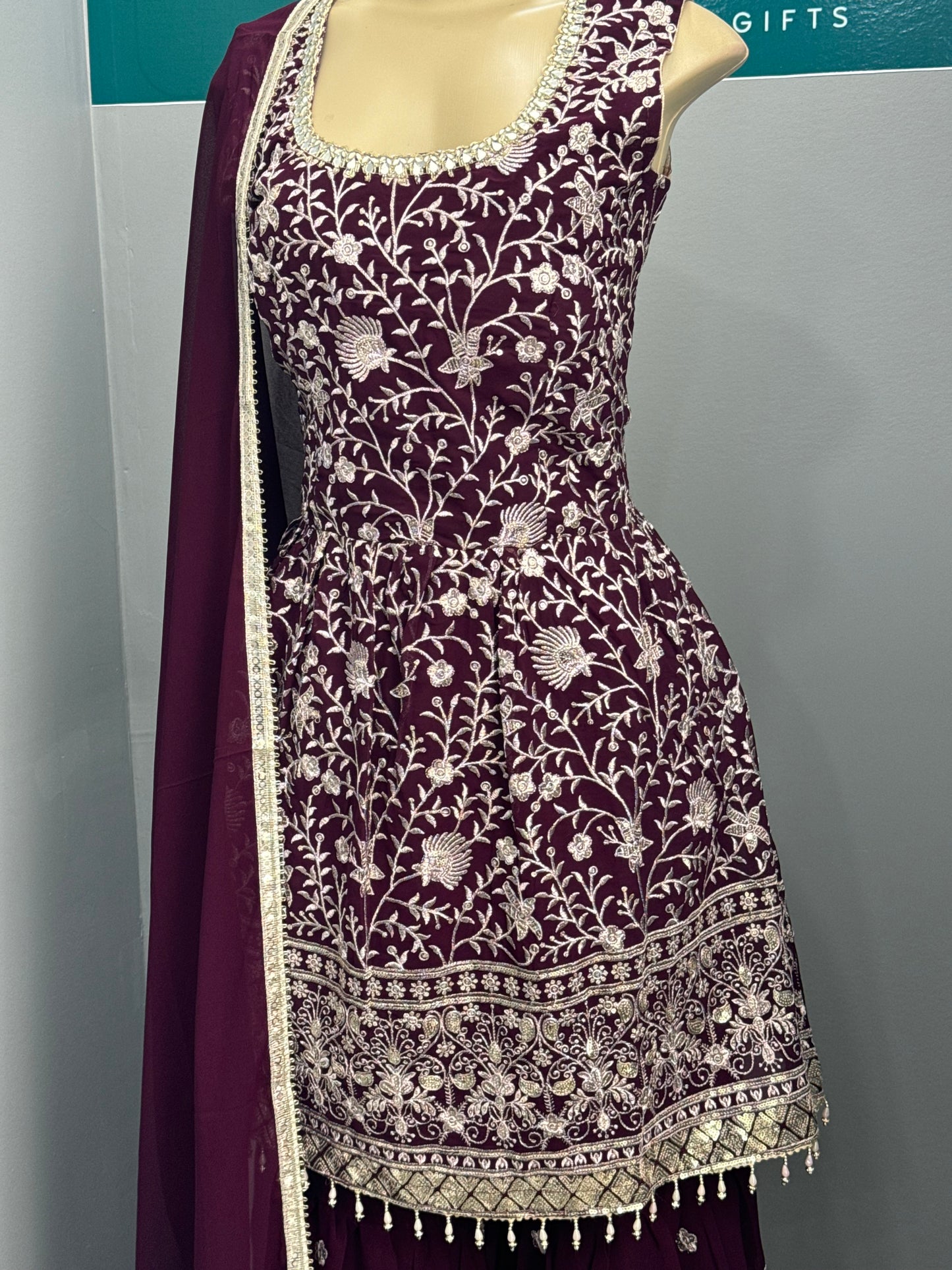 Readymade Frock Gharara Suit- AK4649-42