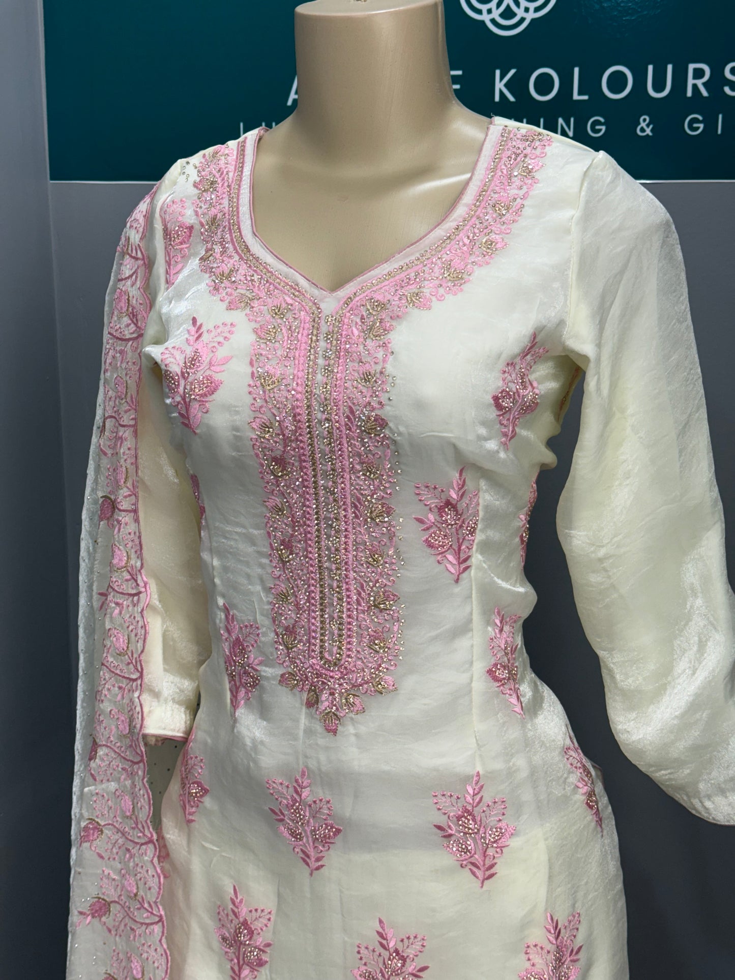 Elsa Pink Plazo Suit