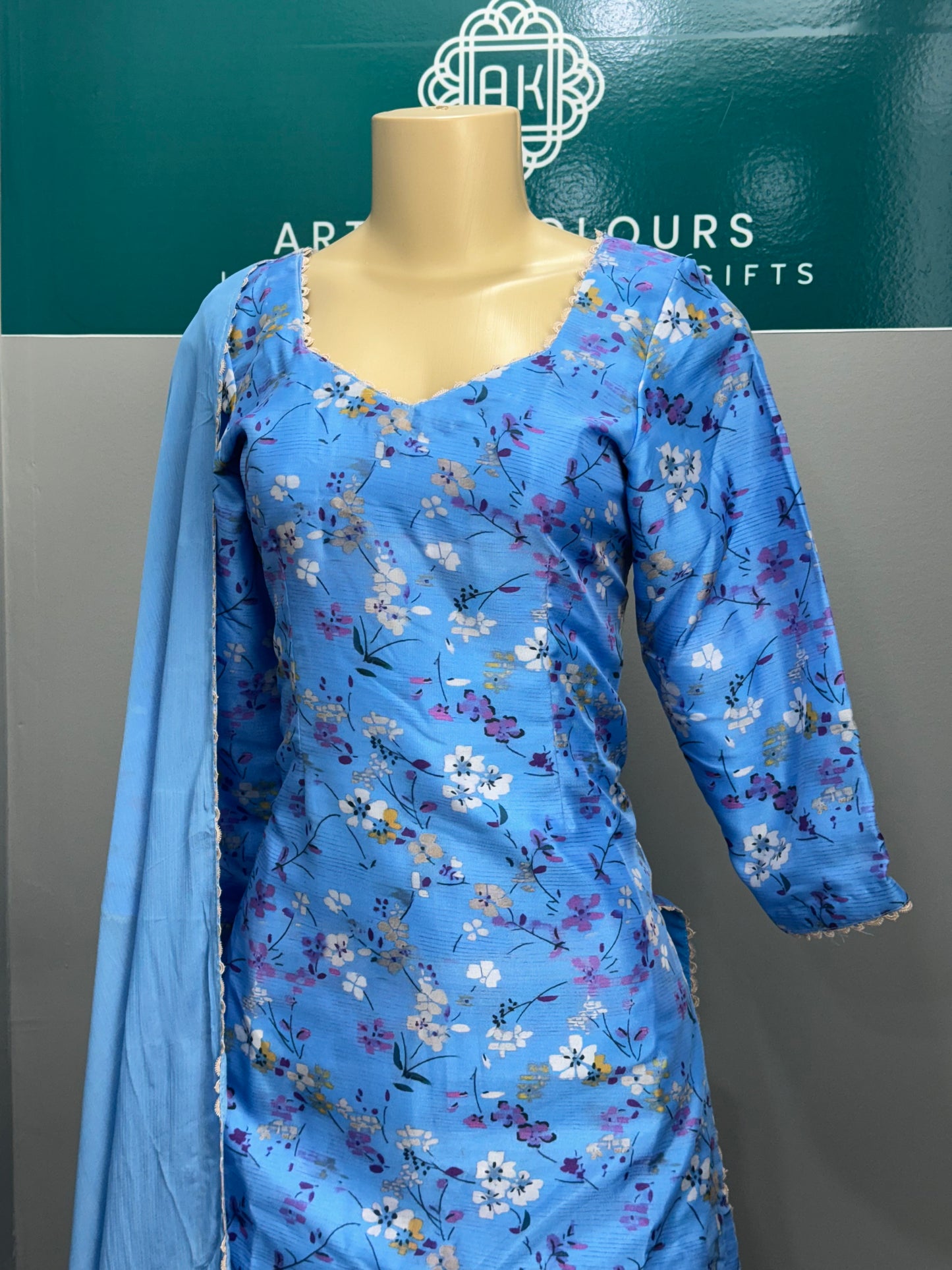 Upada Silk Printed Salwar Suit- AK29-1526