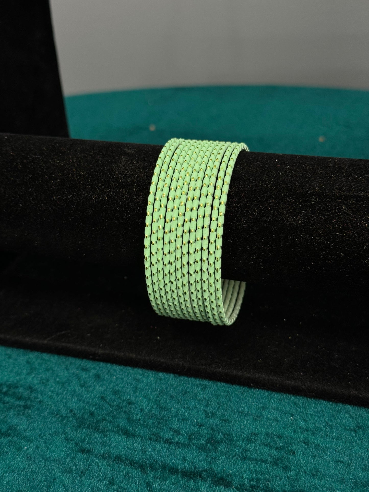 Light Green Plain Bangles Size 2.12