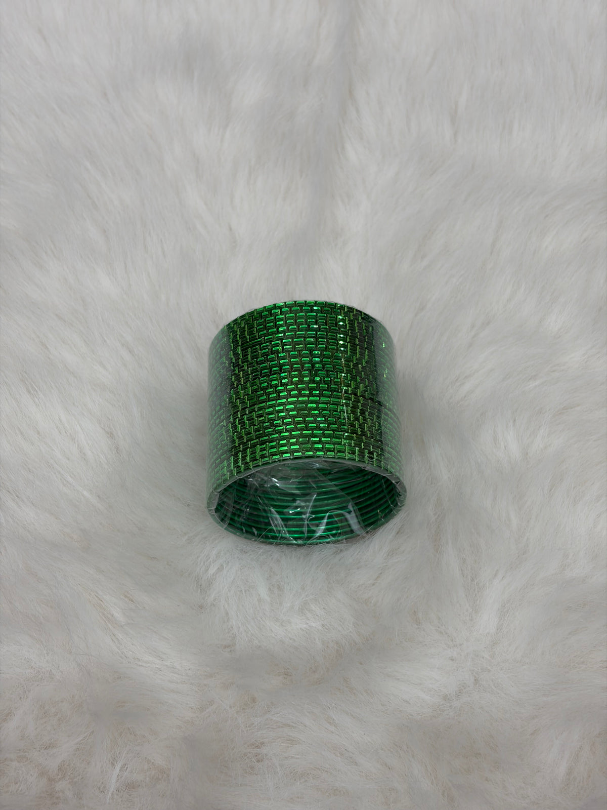 Kids Metallic Bangles- Green