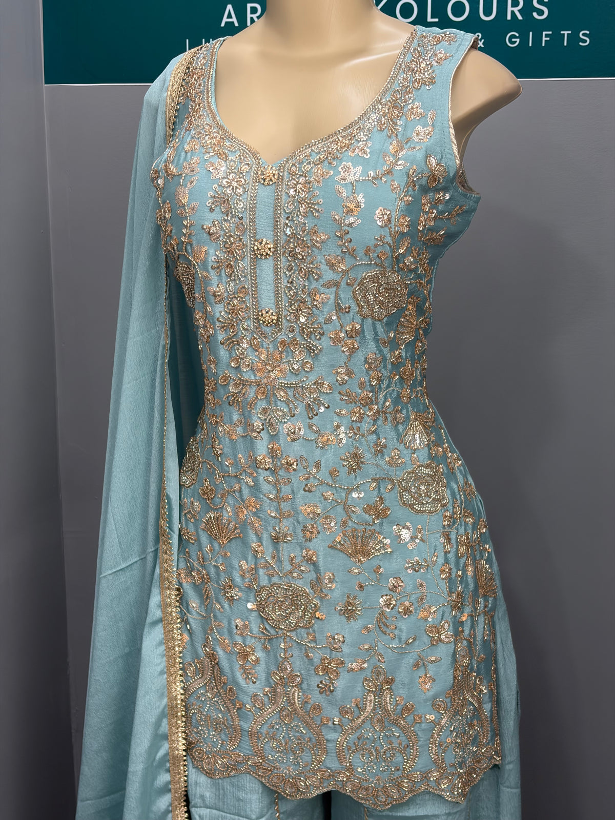 Readymade Sharara Suit- AK5456-1326