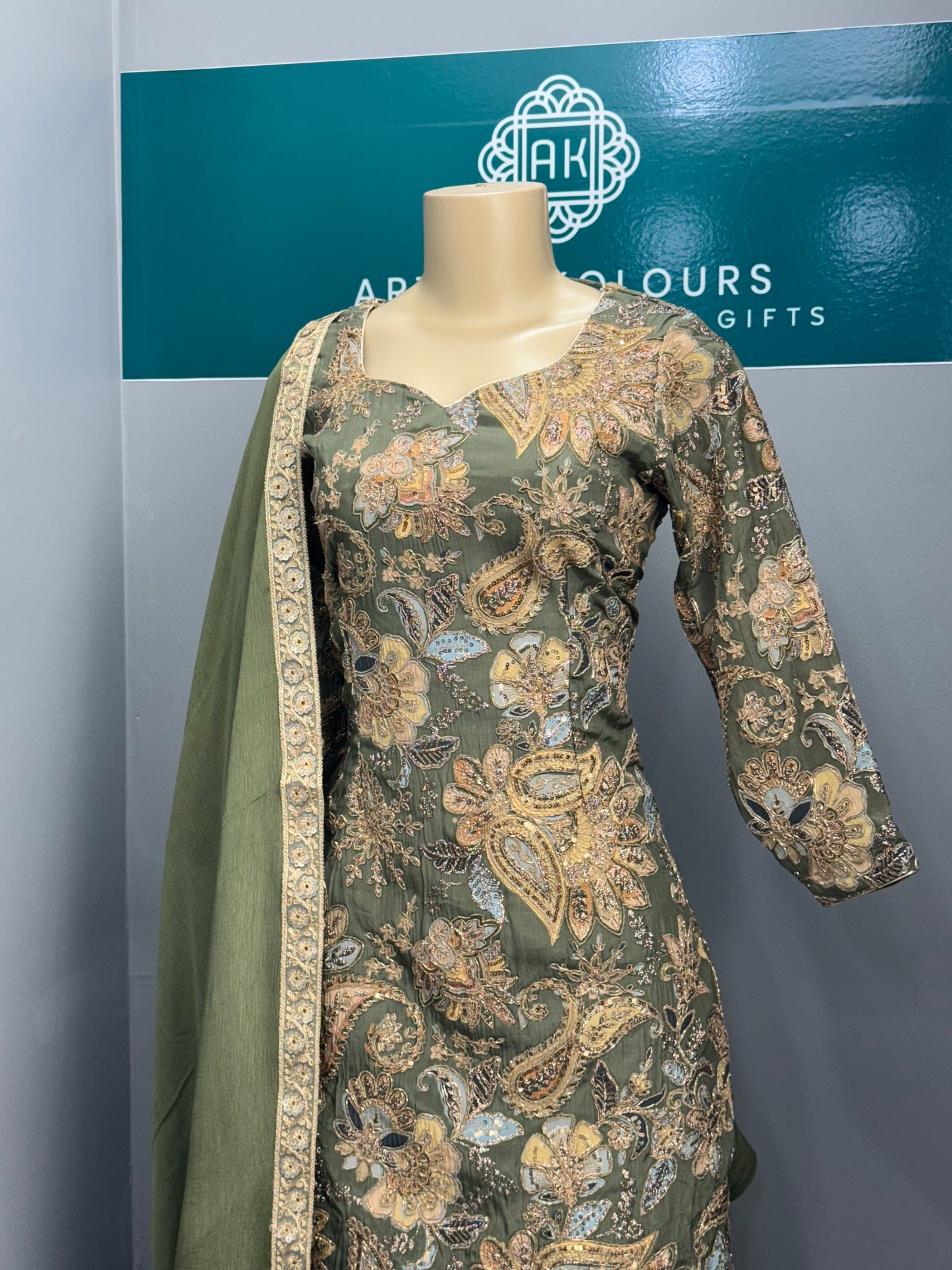 Printed Position Work Salwar Suit