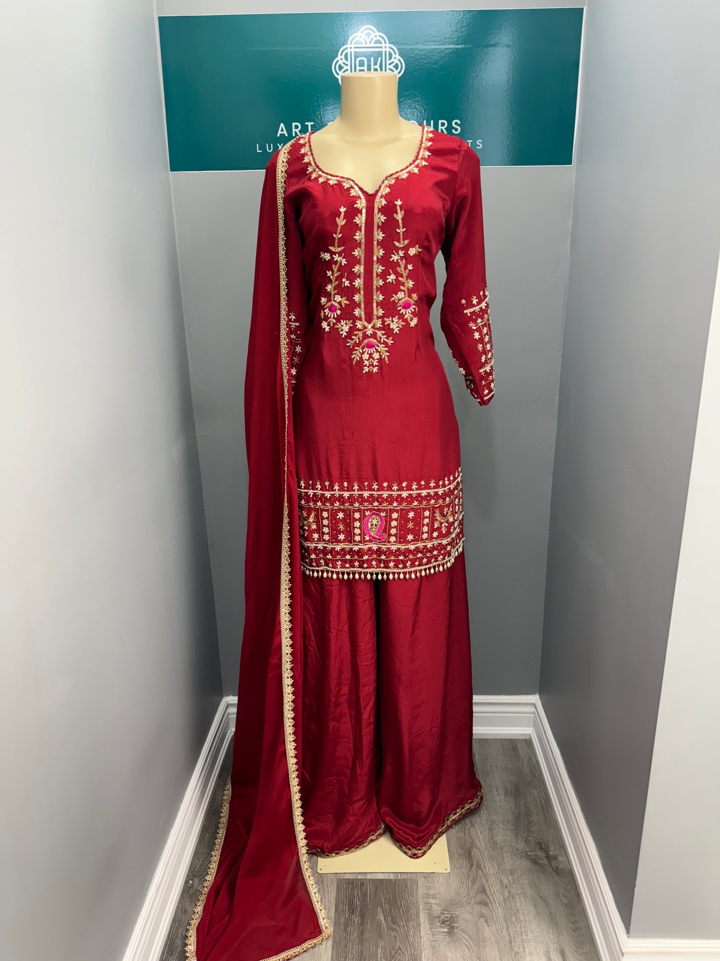 Ruby Rang Sharara Suit