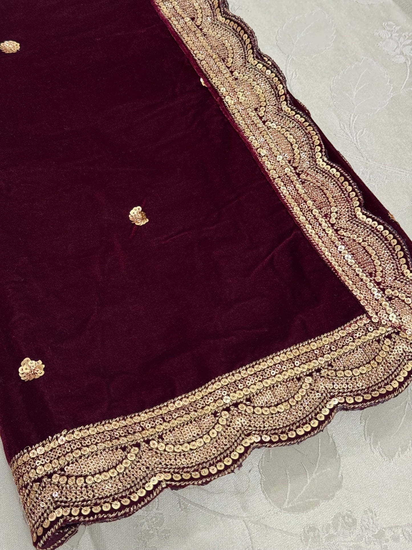 Octavia Velvet Shawl