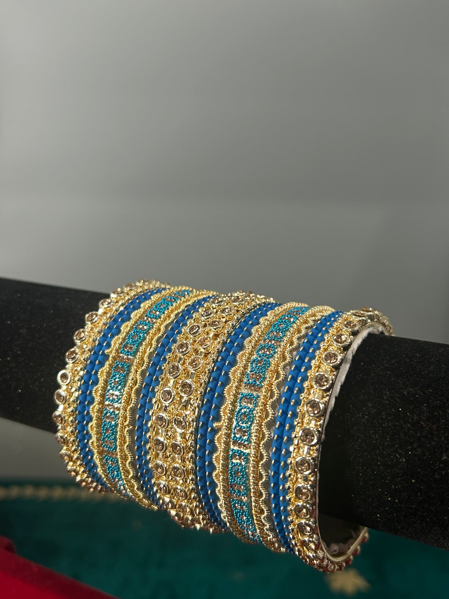 Blue Gold Noor Bangles