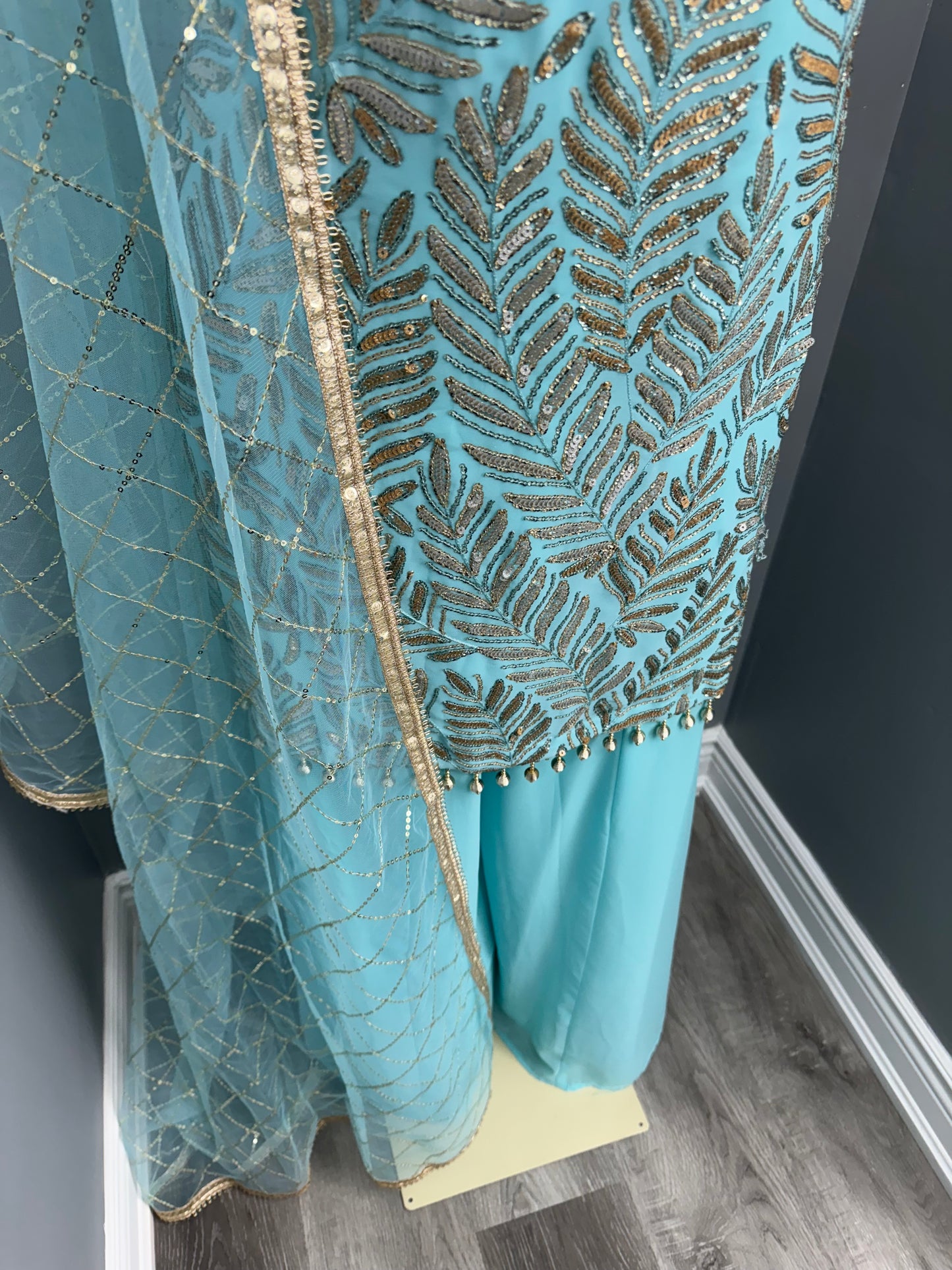 Zarqash Readymade Sharara Suit