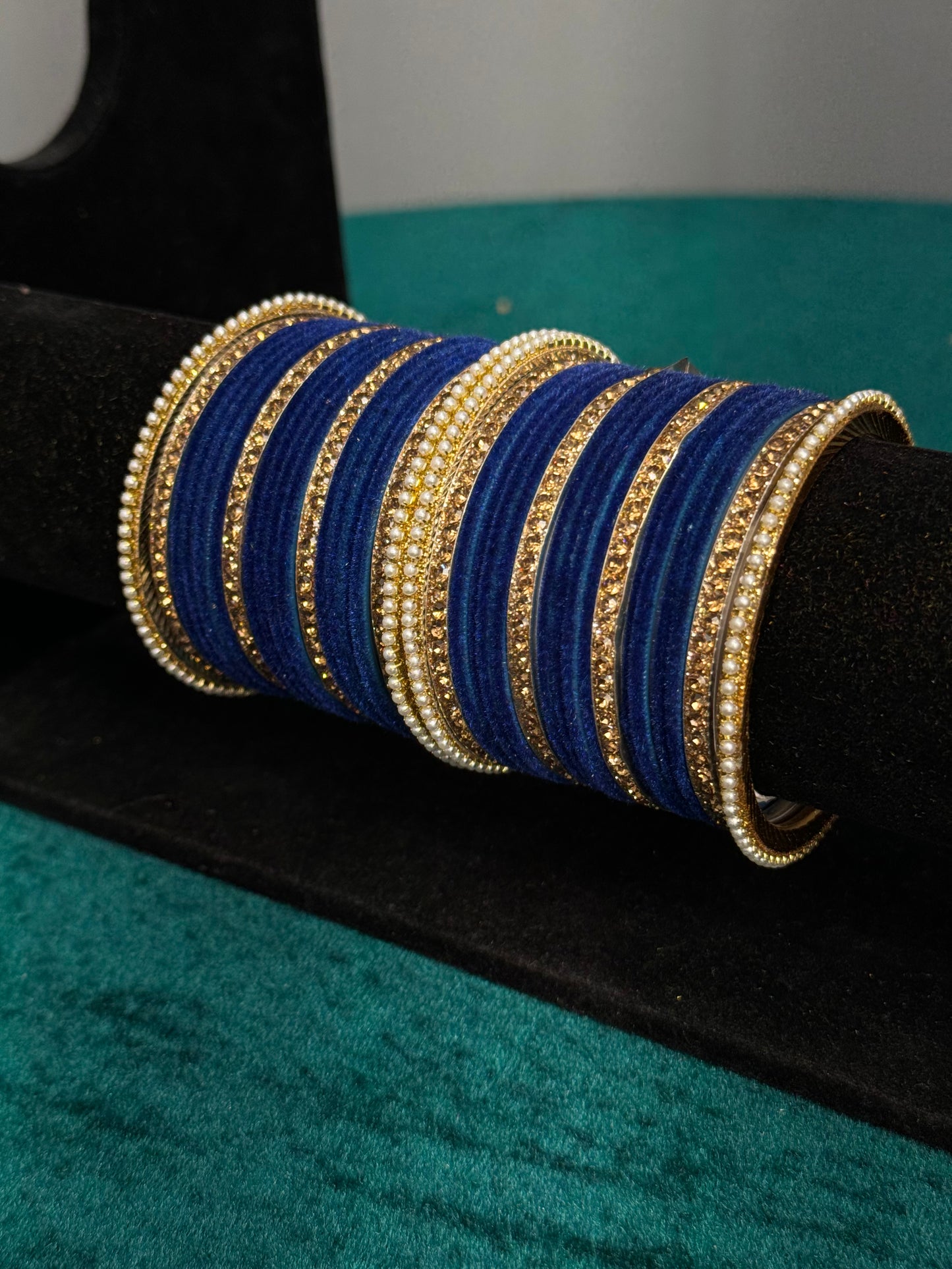 Designer Velvet Work Bangles