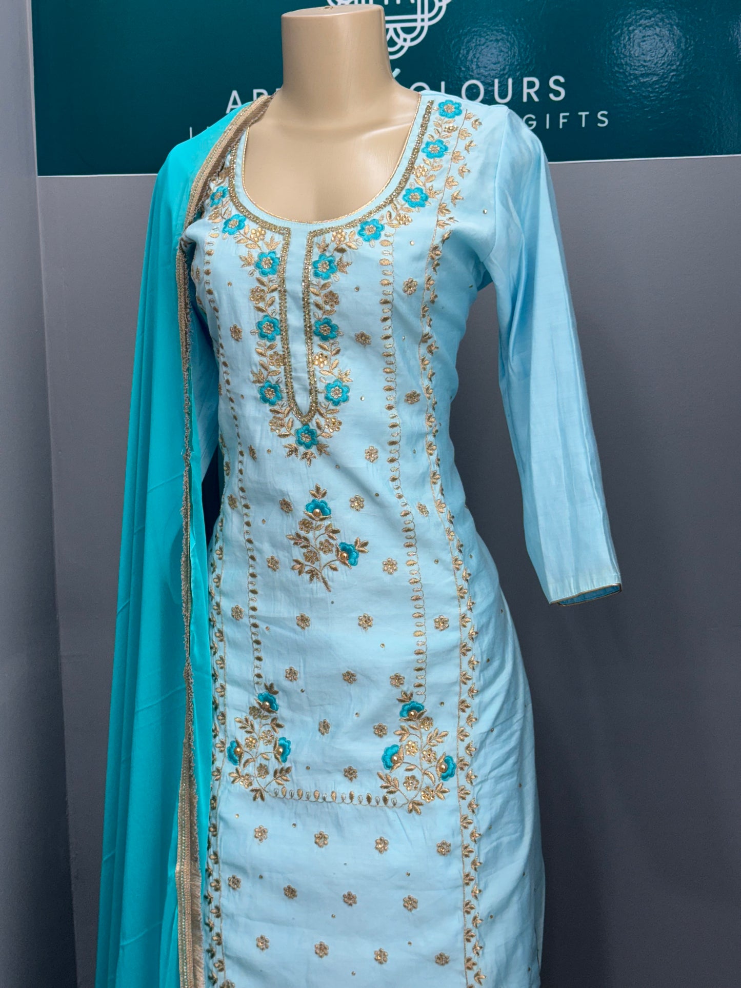 Machine Work Cotton Salwar Suit
