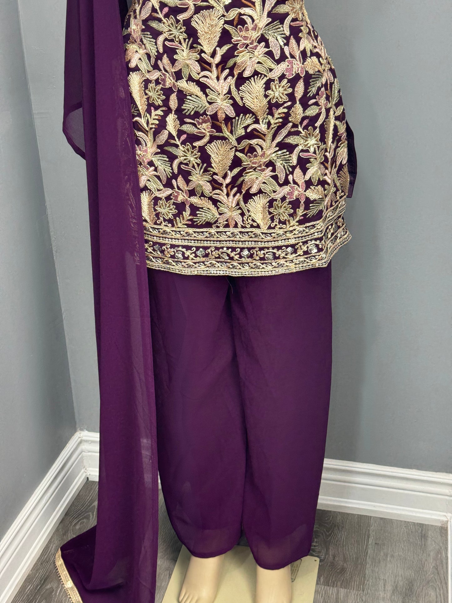 Readymade Sharara Suit- AK7073-14