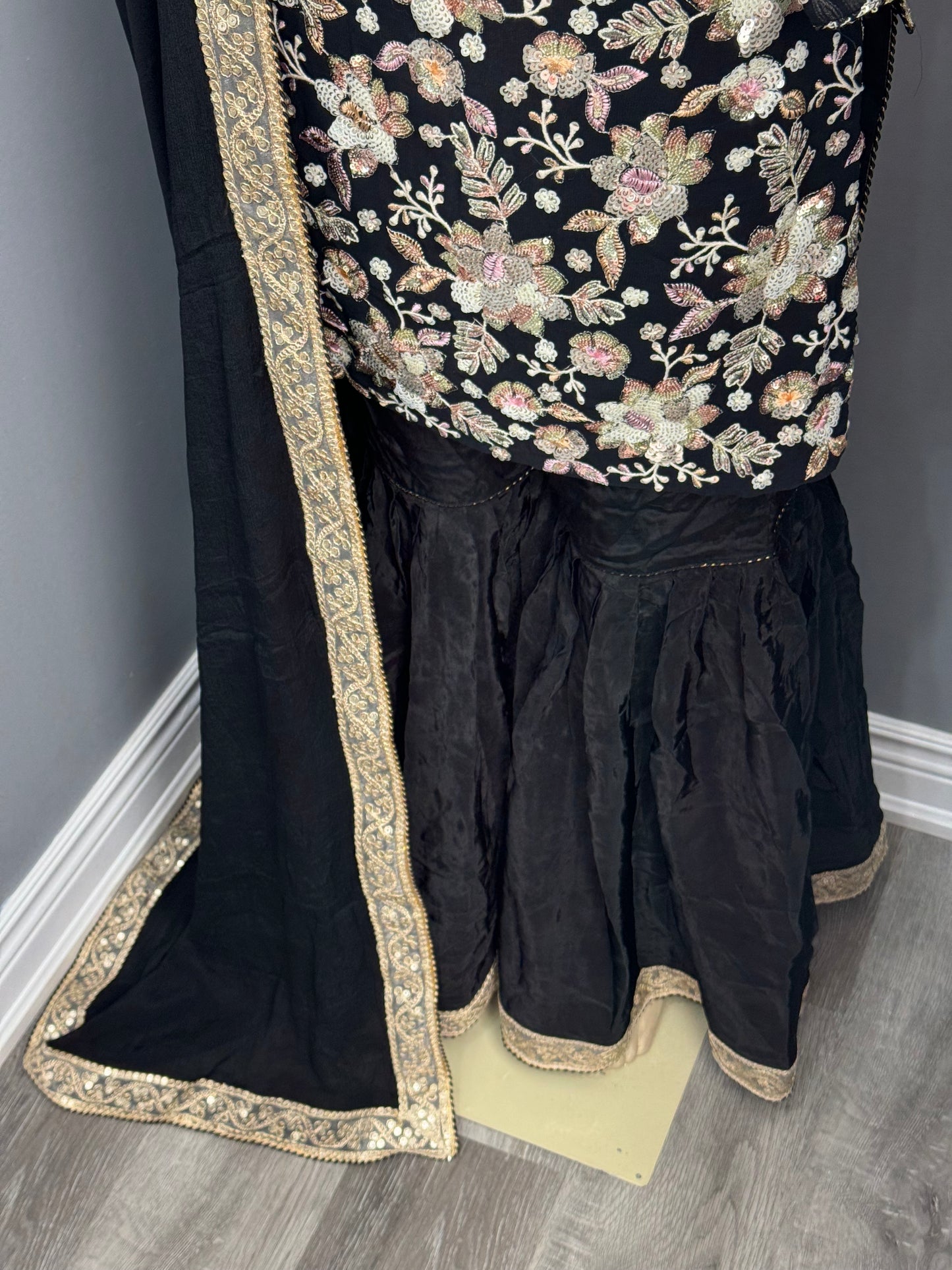 Sequence Work Gharara Suit