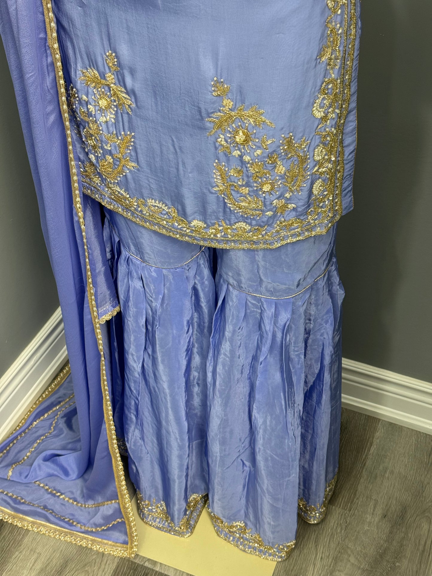 Handwork Gharara Suit- AK1012-0326