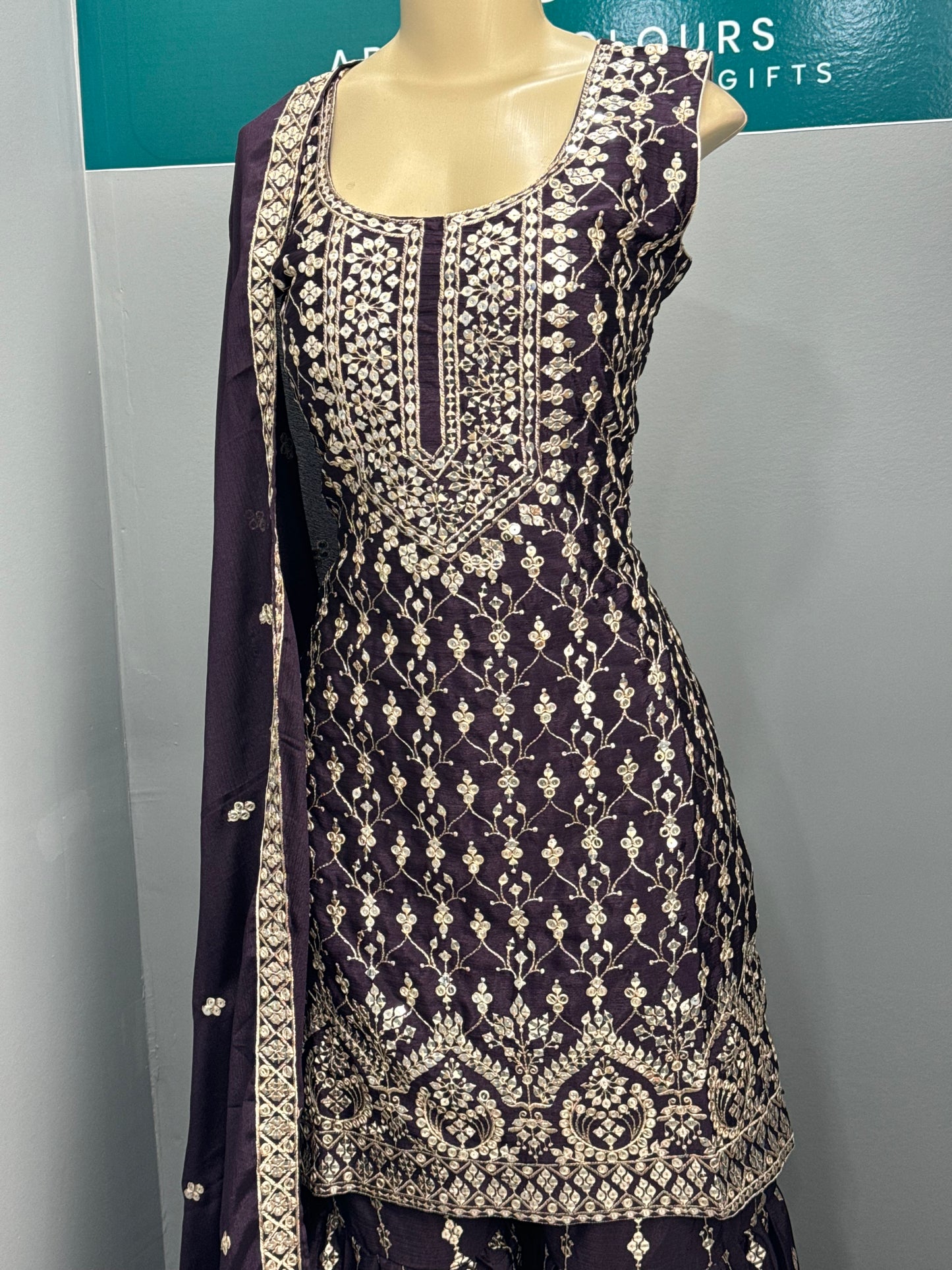 Readymade Gharara Suit- AK4649-38
