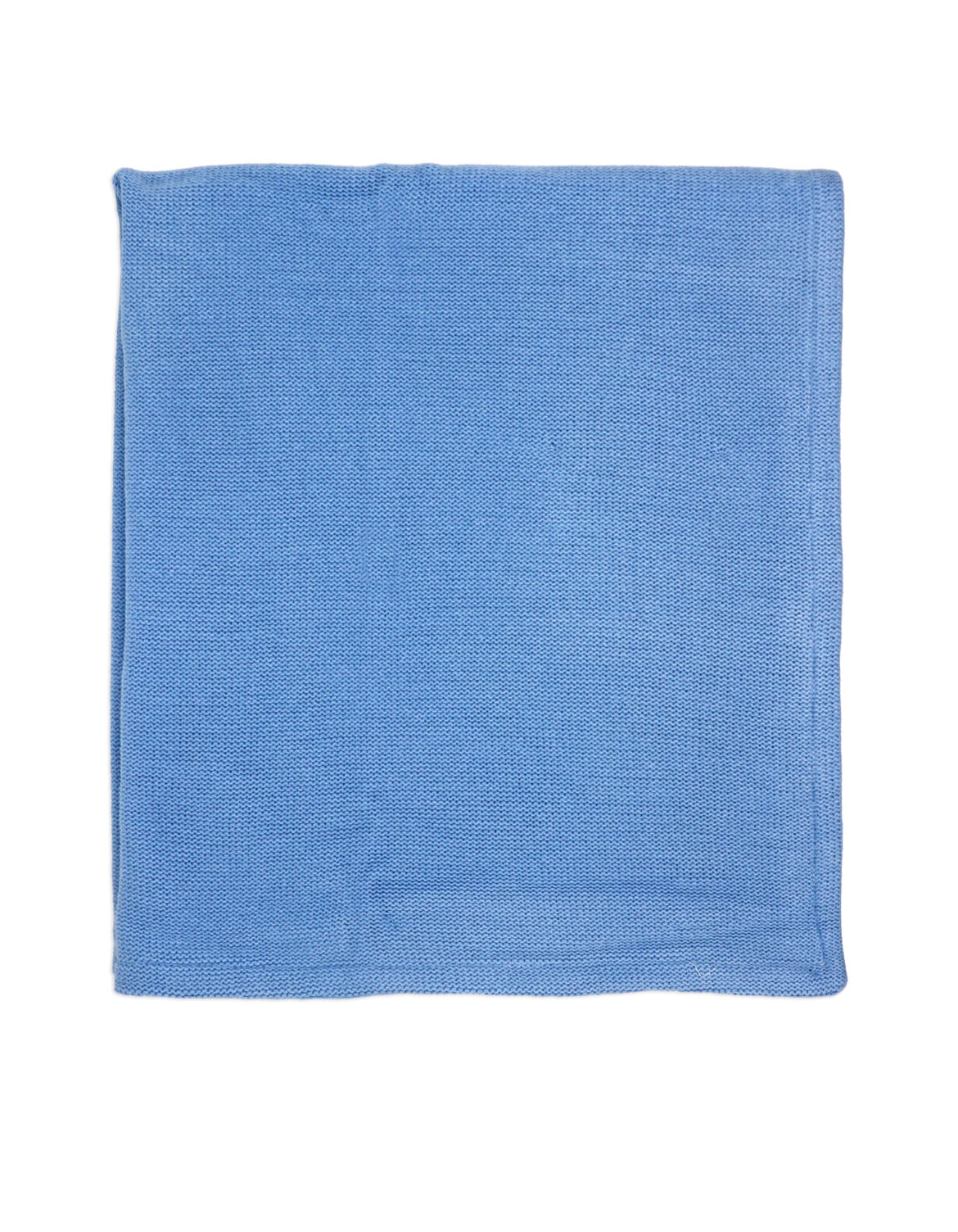 Knit Baby Blanket Blue