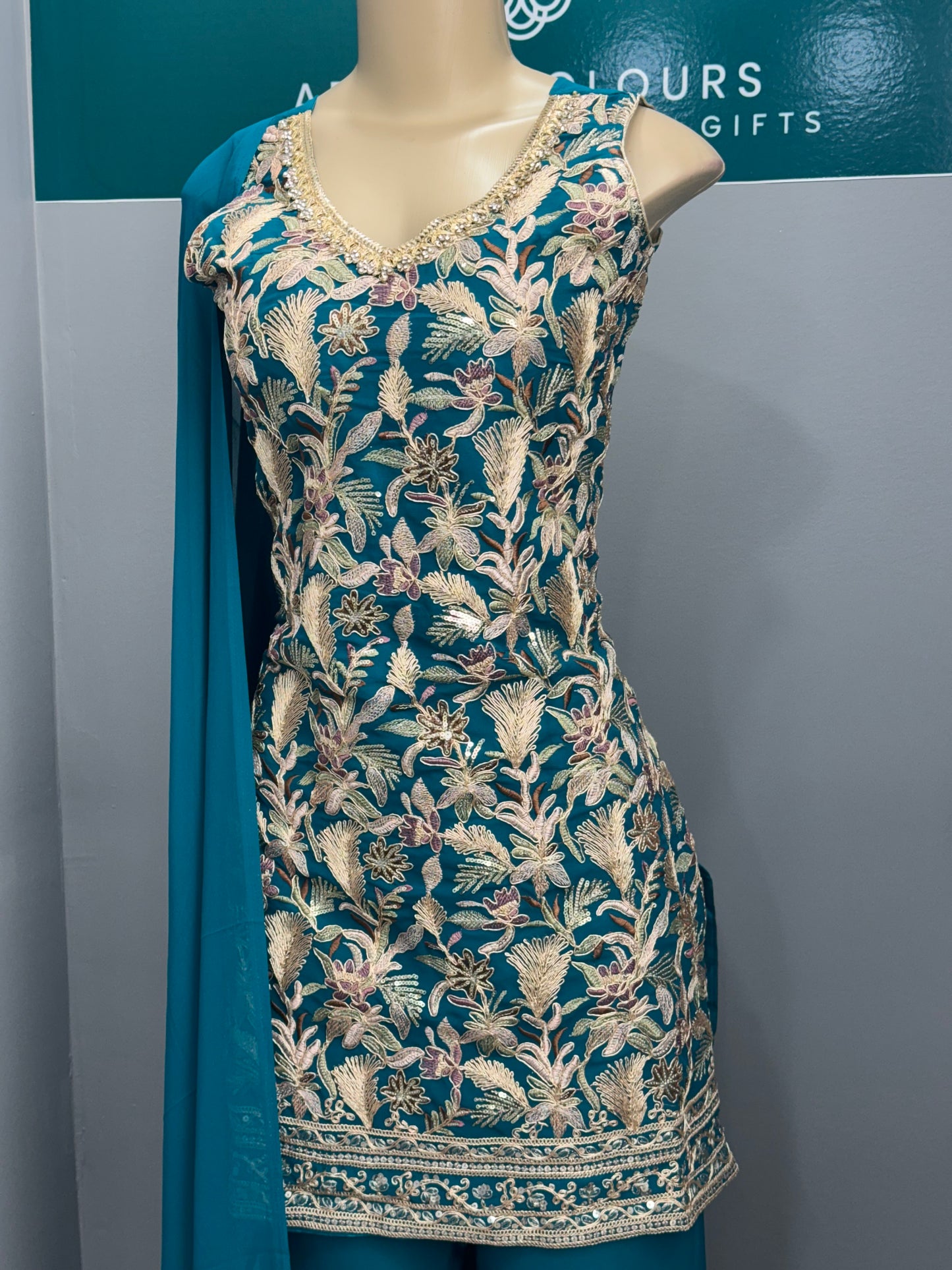 Readymade Sharara Suit- AK7073-14