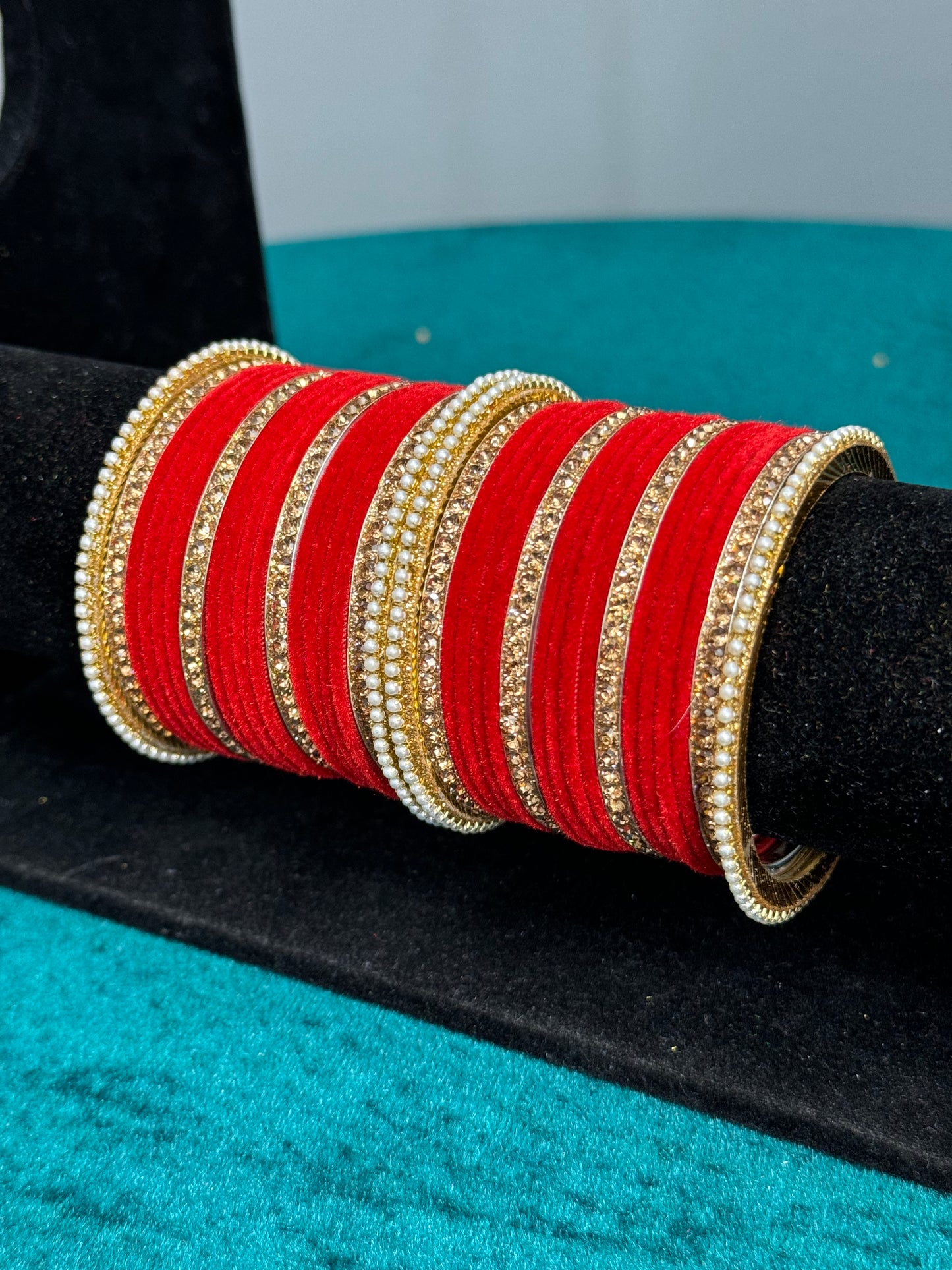 Designer Velvet Work Bangles