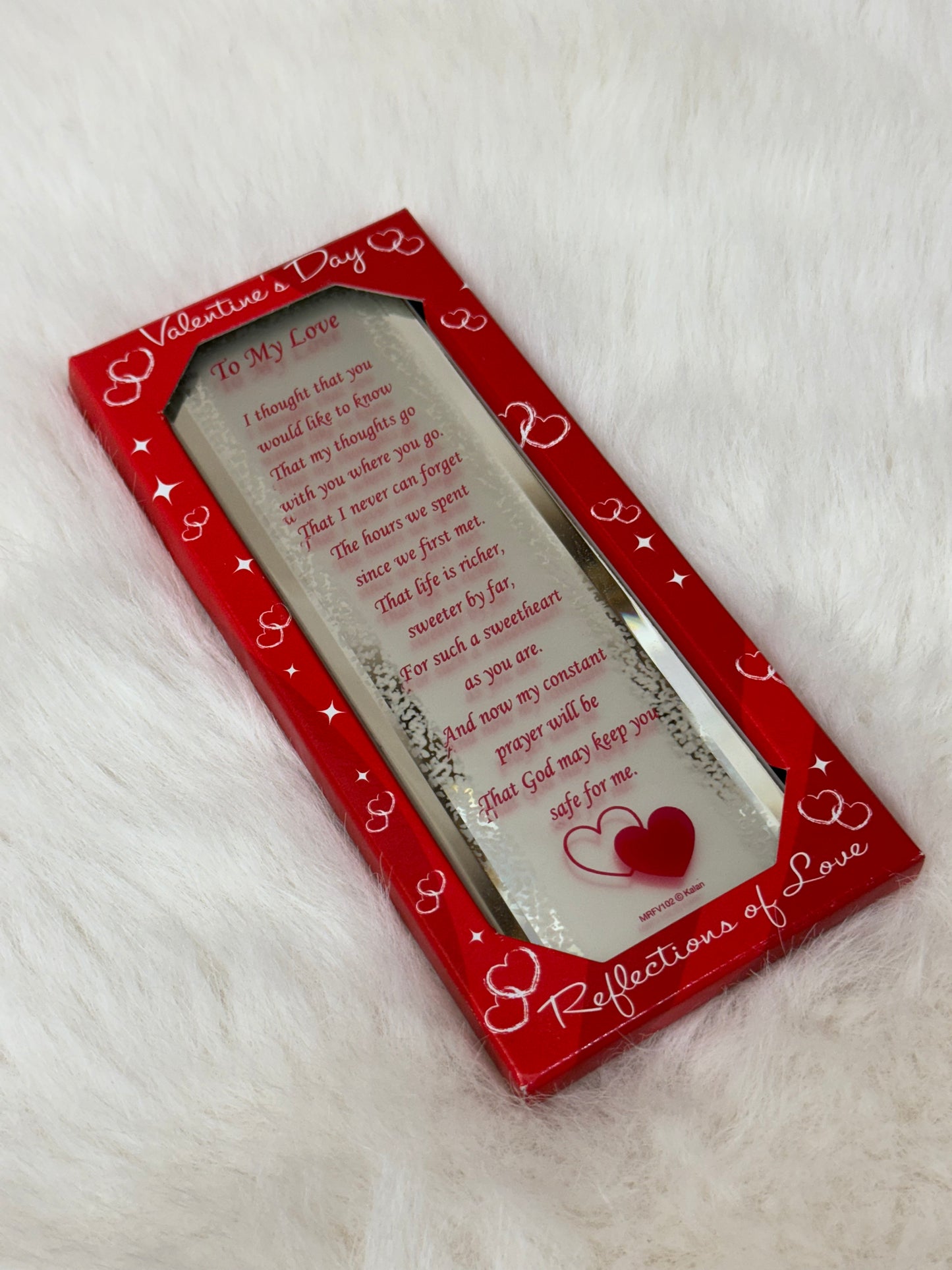 Valentine’s Glass Plaque