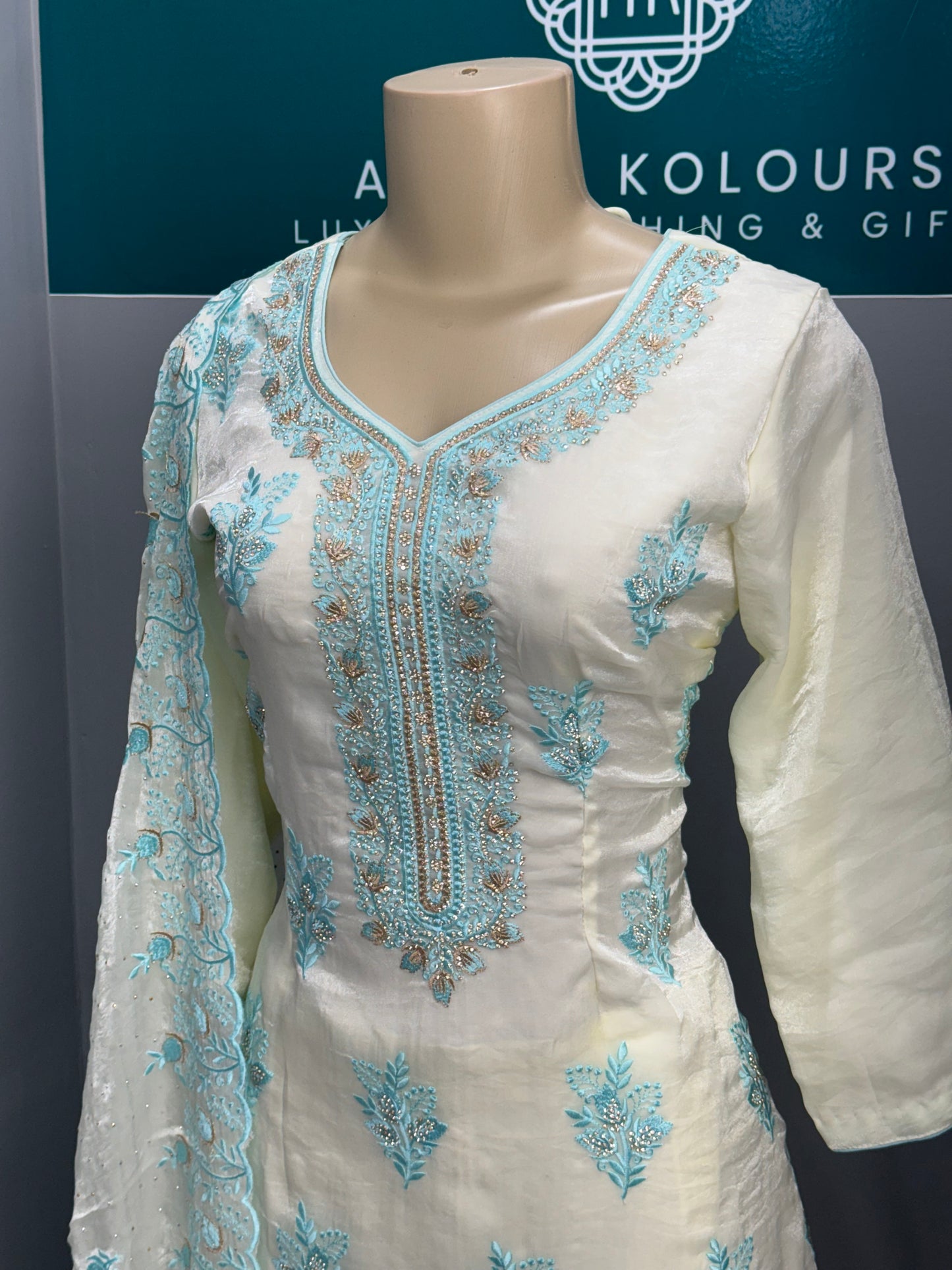 Elsa Blue Plazo Suit