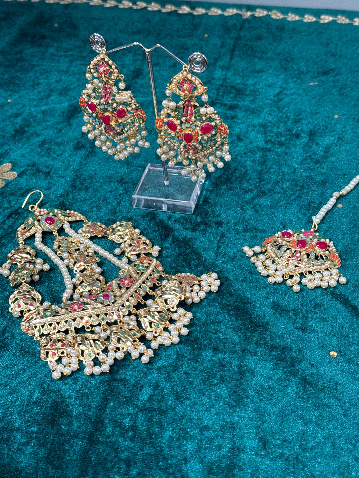 Heavy Pipal Patti Necklace Set
