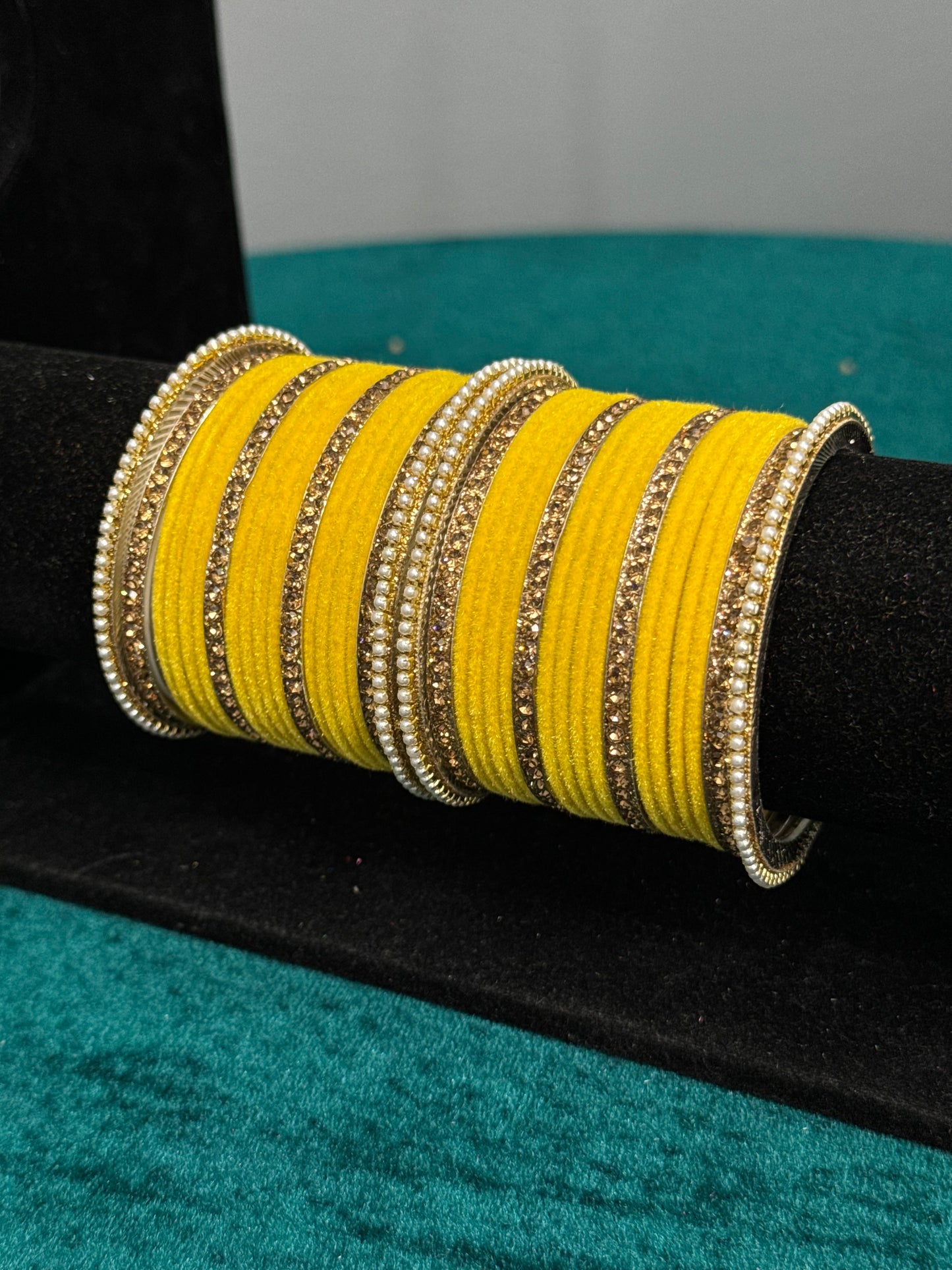 Designer Velvet Work Bangles