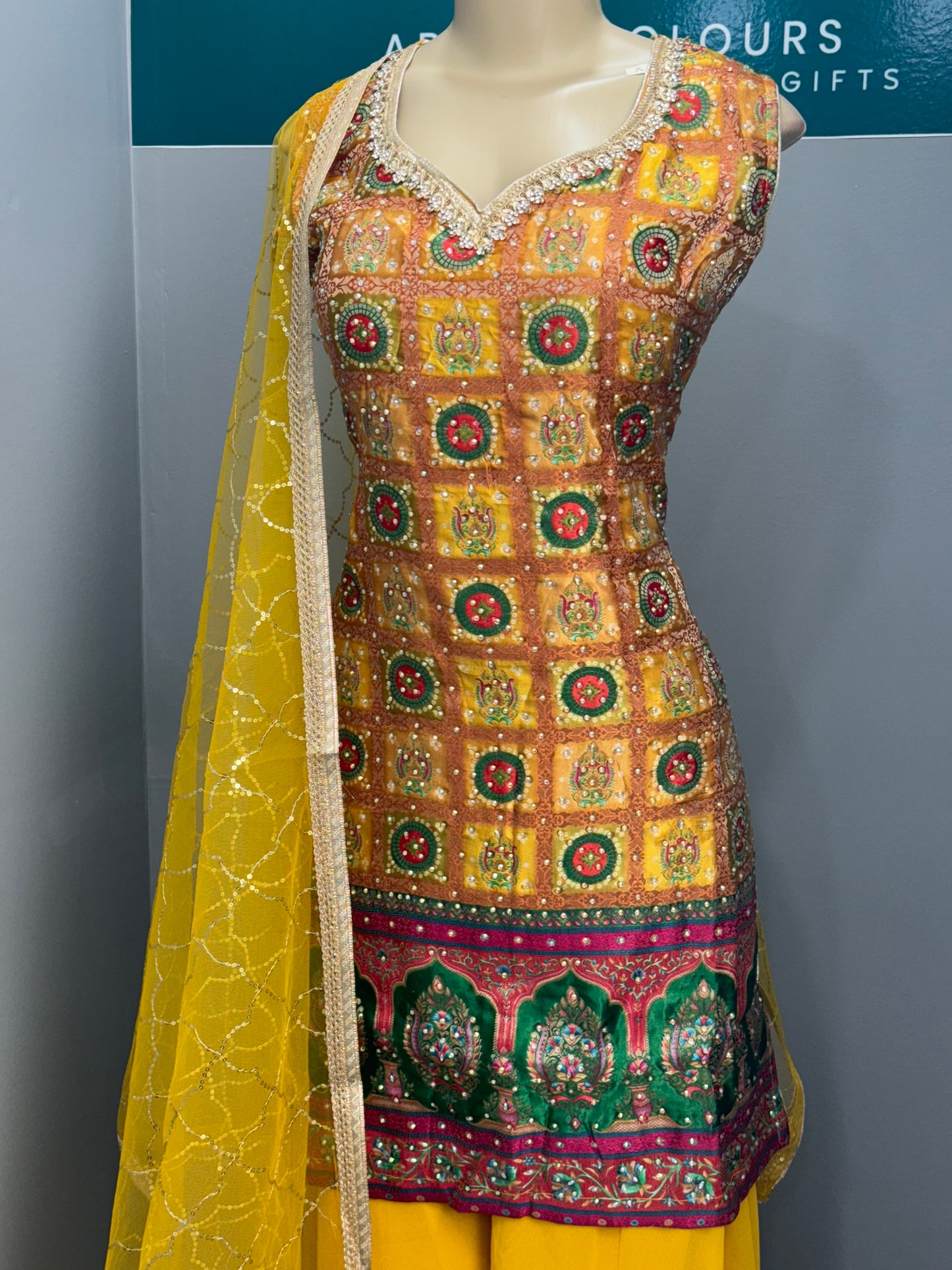 Readymade Sharara Suit- AK5456-26