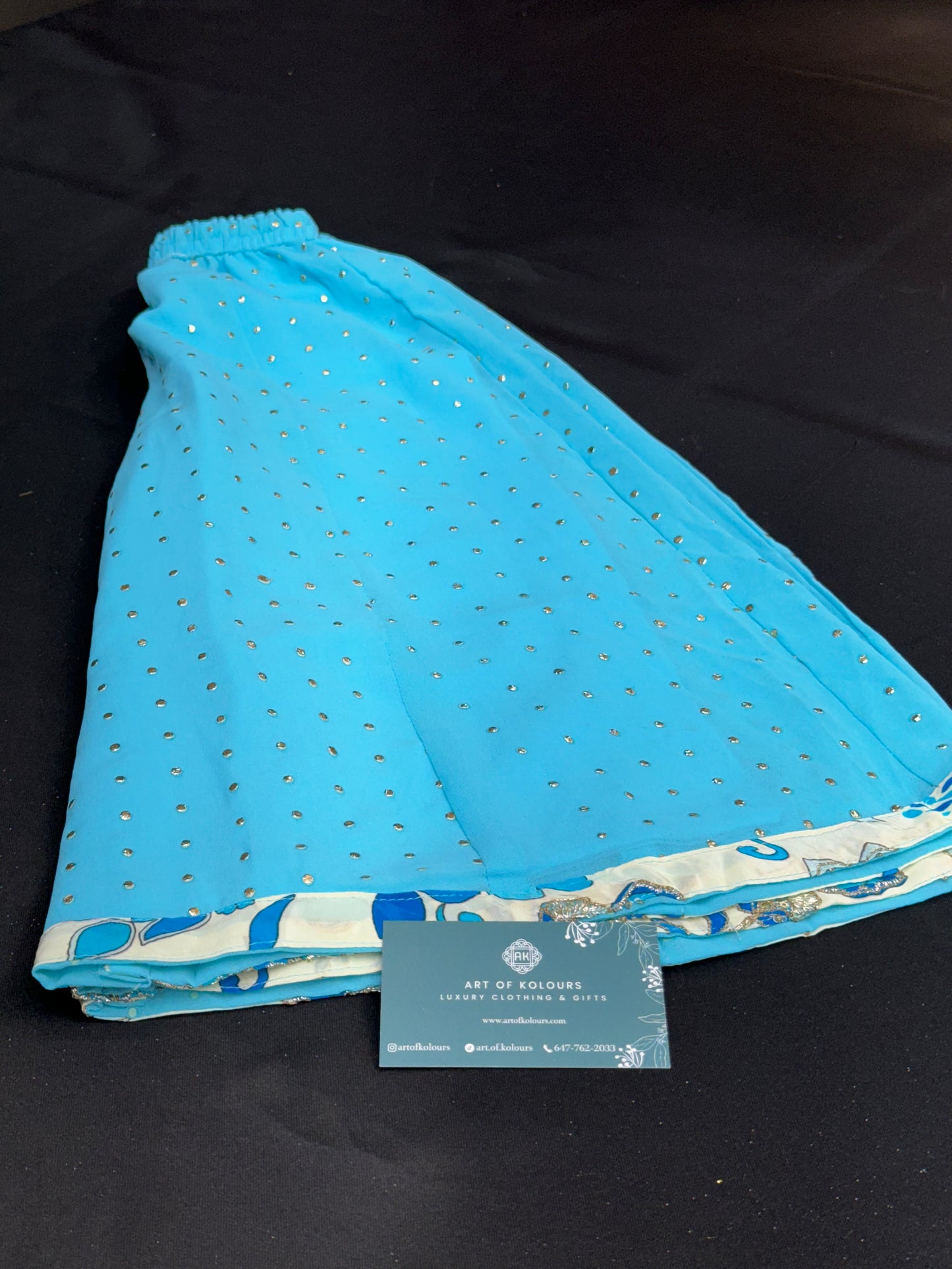 Eknoor Kids Sharara Suit- Blue