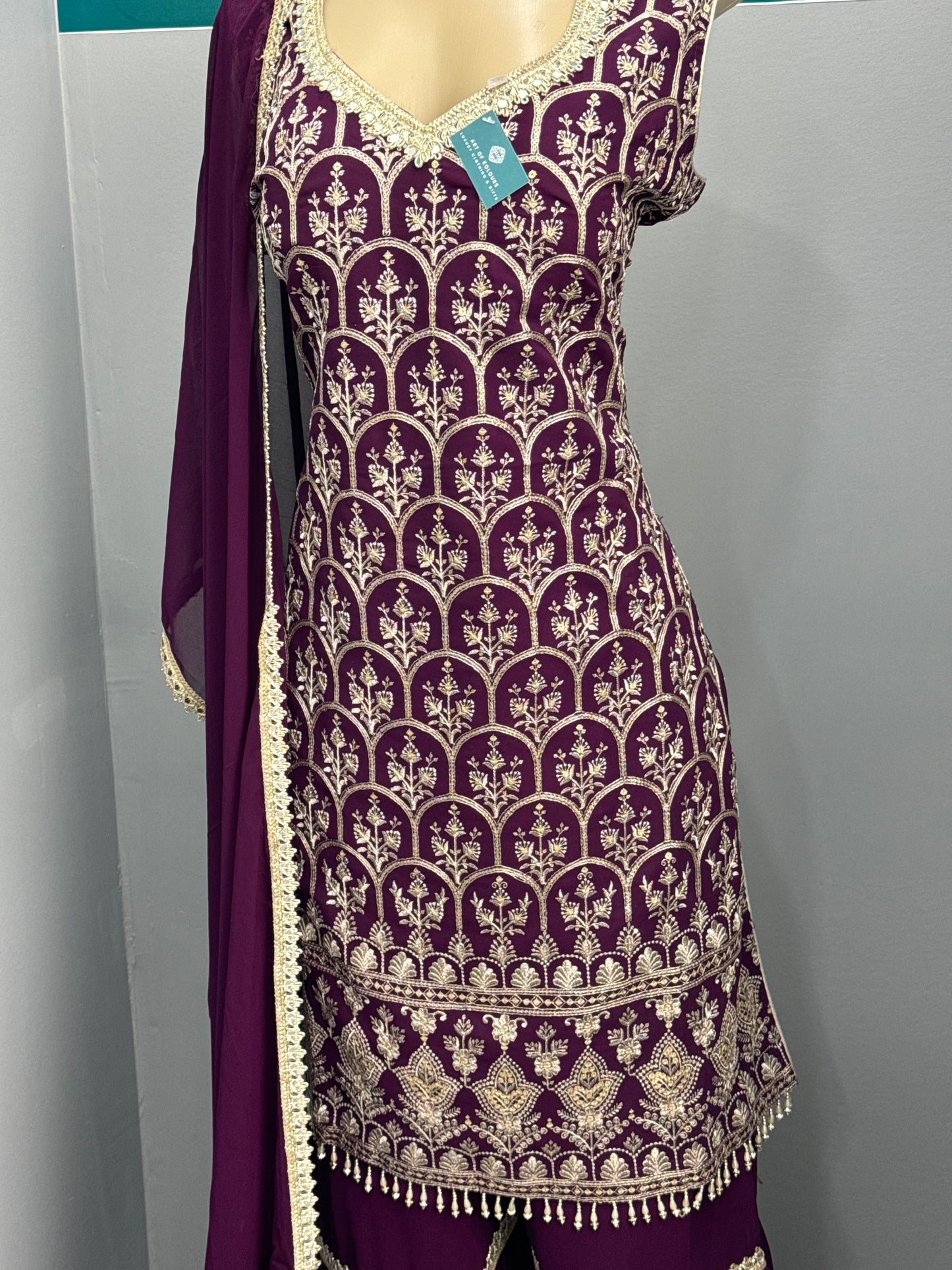 Readymade Gharara Suit- AK4649-43