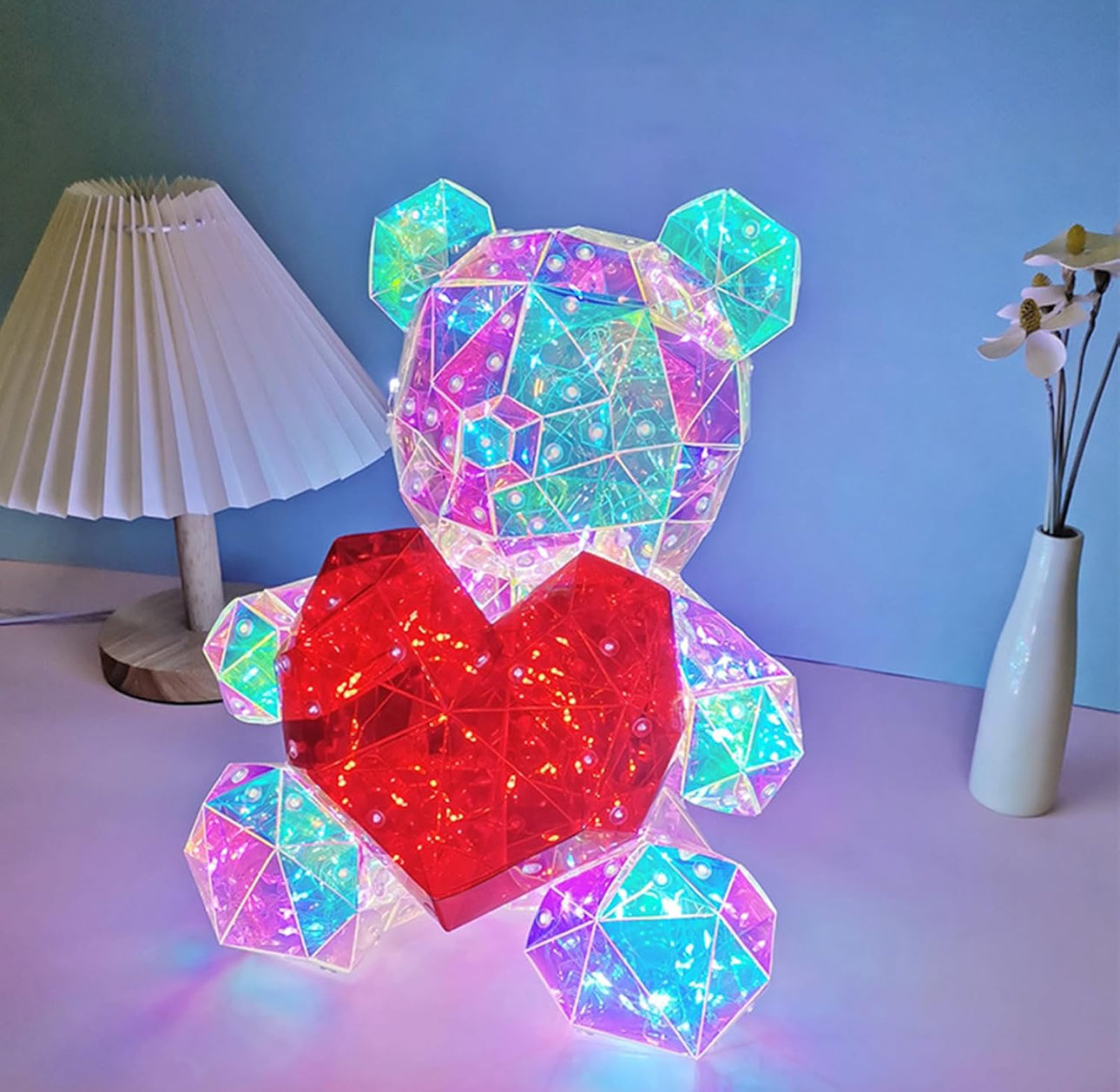 Luminous Teddy with Heart