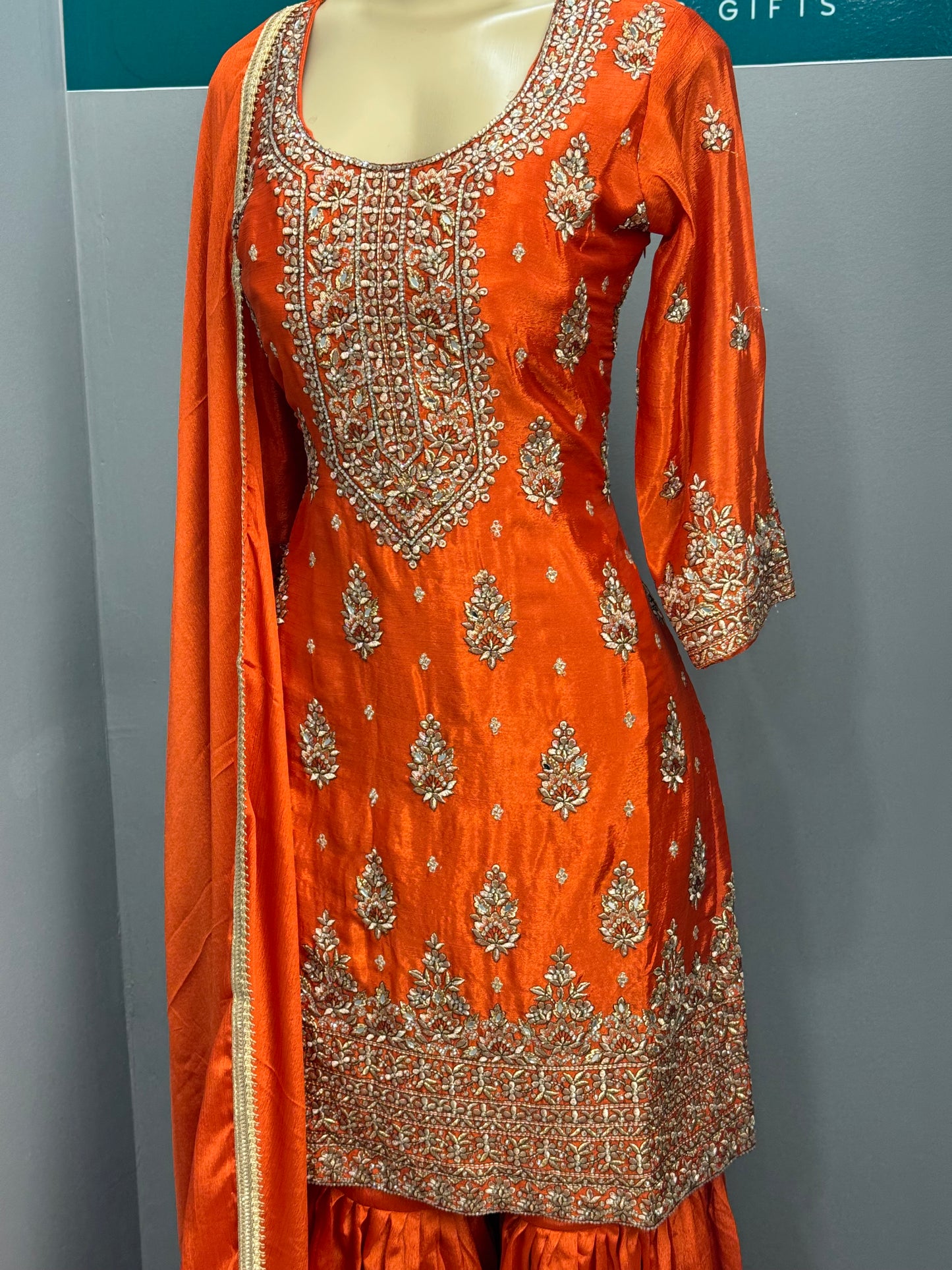 Readymade Gharara Suit- AK4649-25
