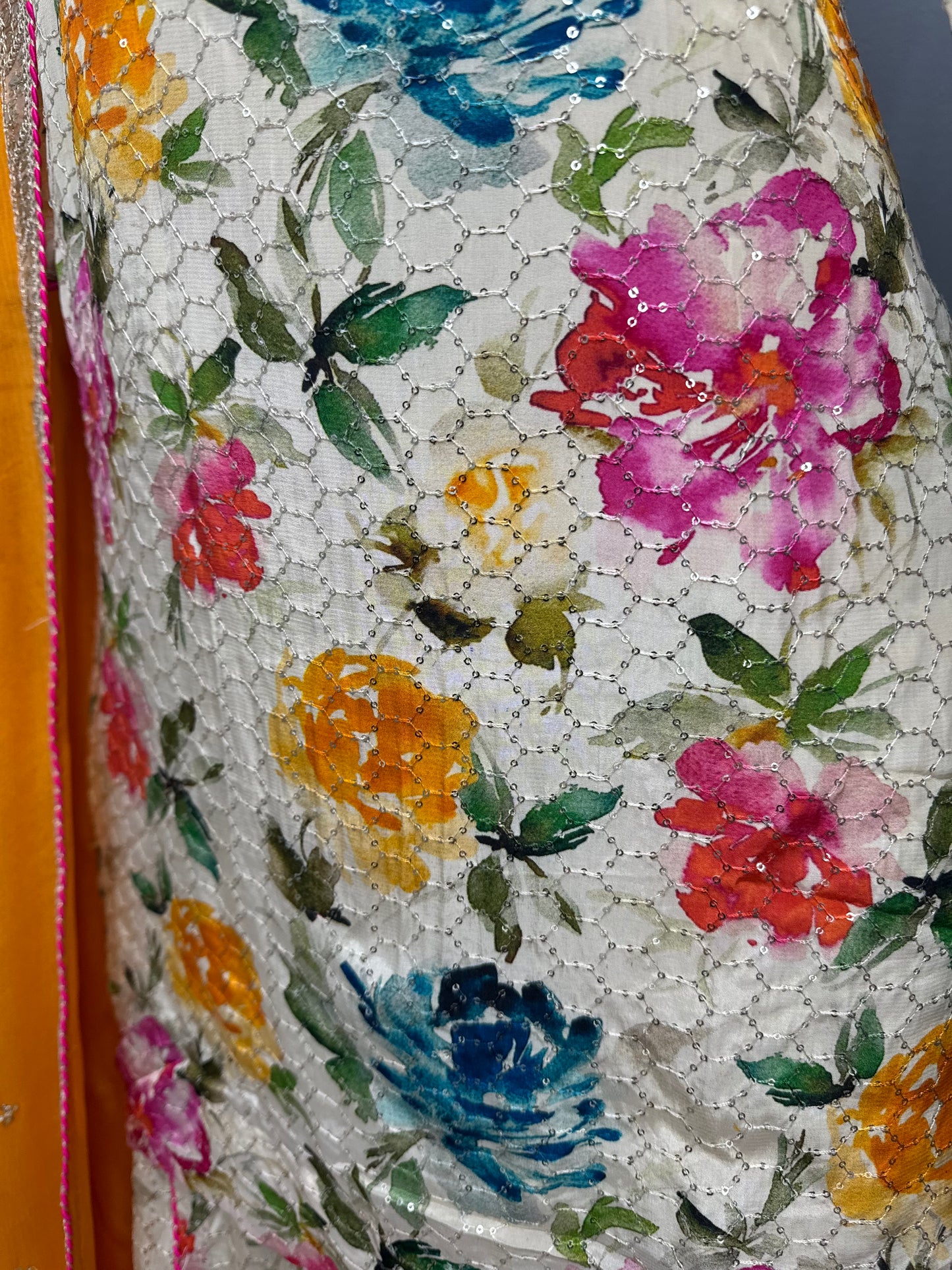 White Jasmine Gulzar Sharara Suit