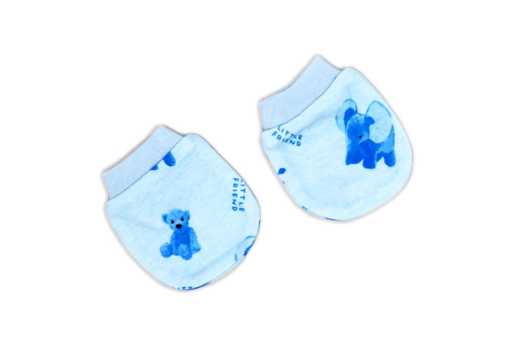 Boys 5 Piece Mesh Bag Set: Teddy Bear Little Friends