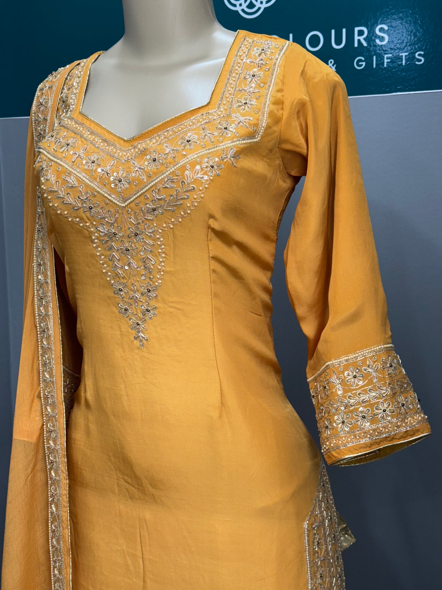 Pure Crepe Handwork Salwar Suit