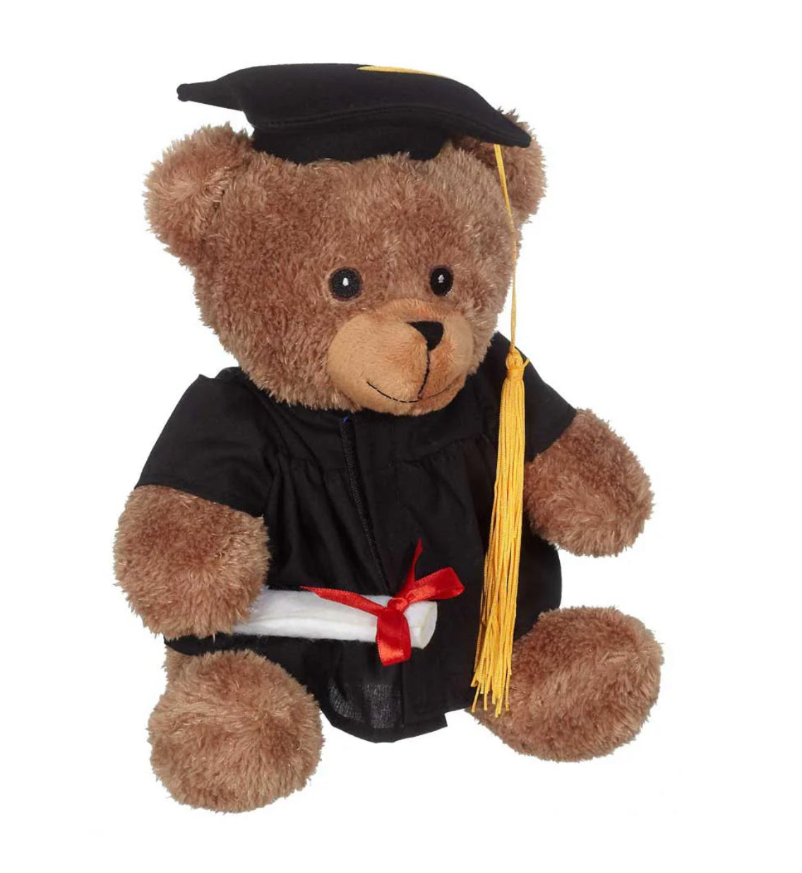 Bucky Grad Bear, Brown 9"