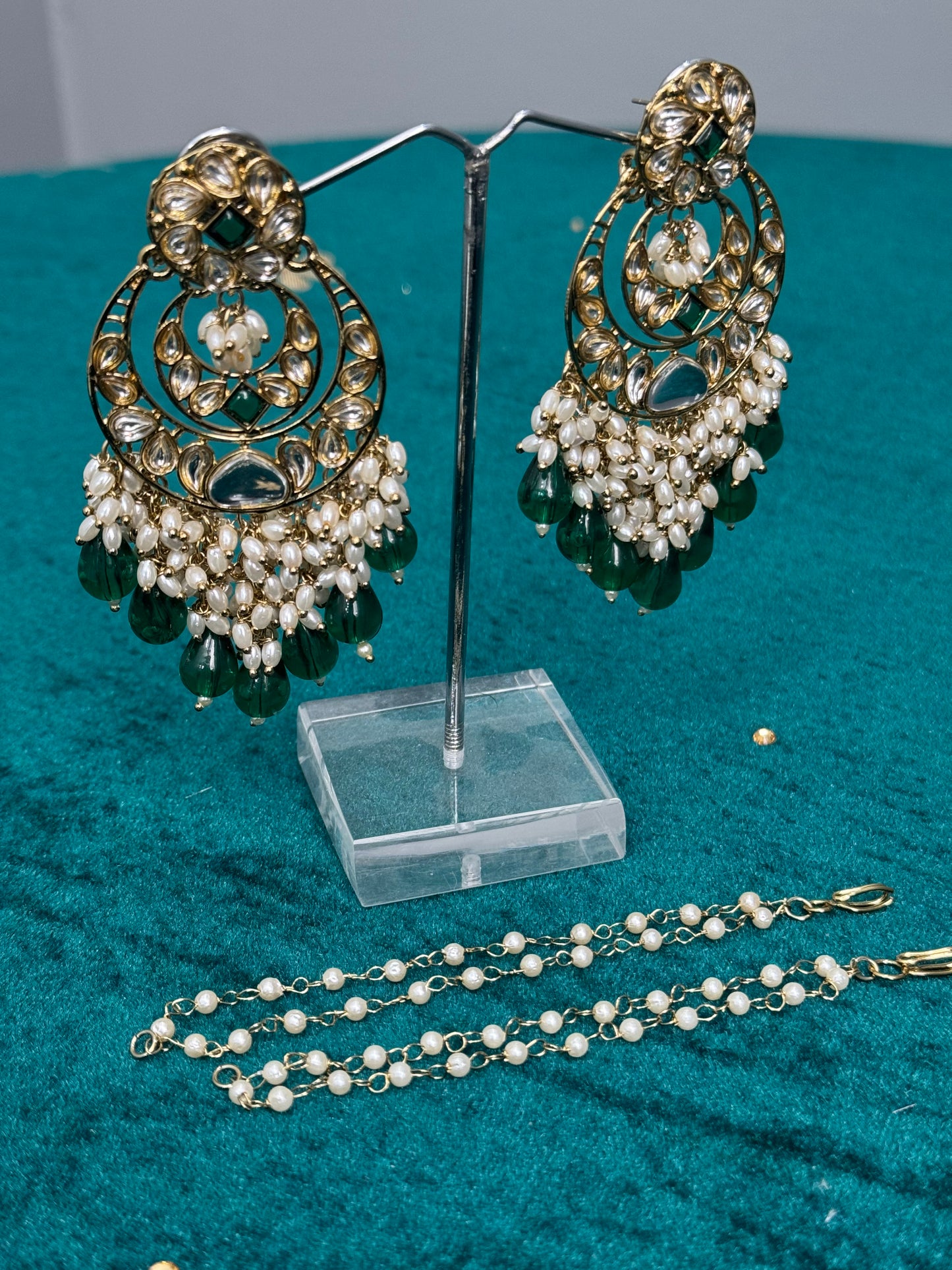 Chandbani Earrings with Removable Sahara