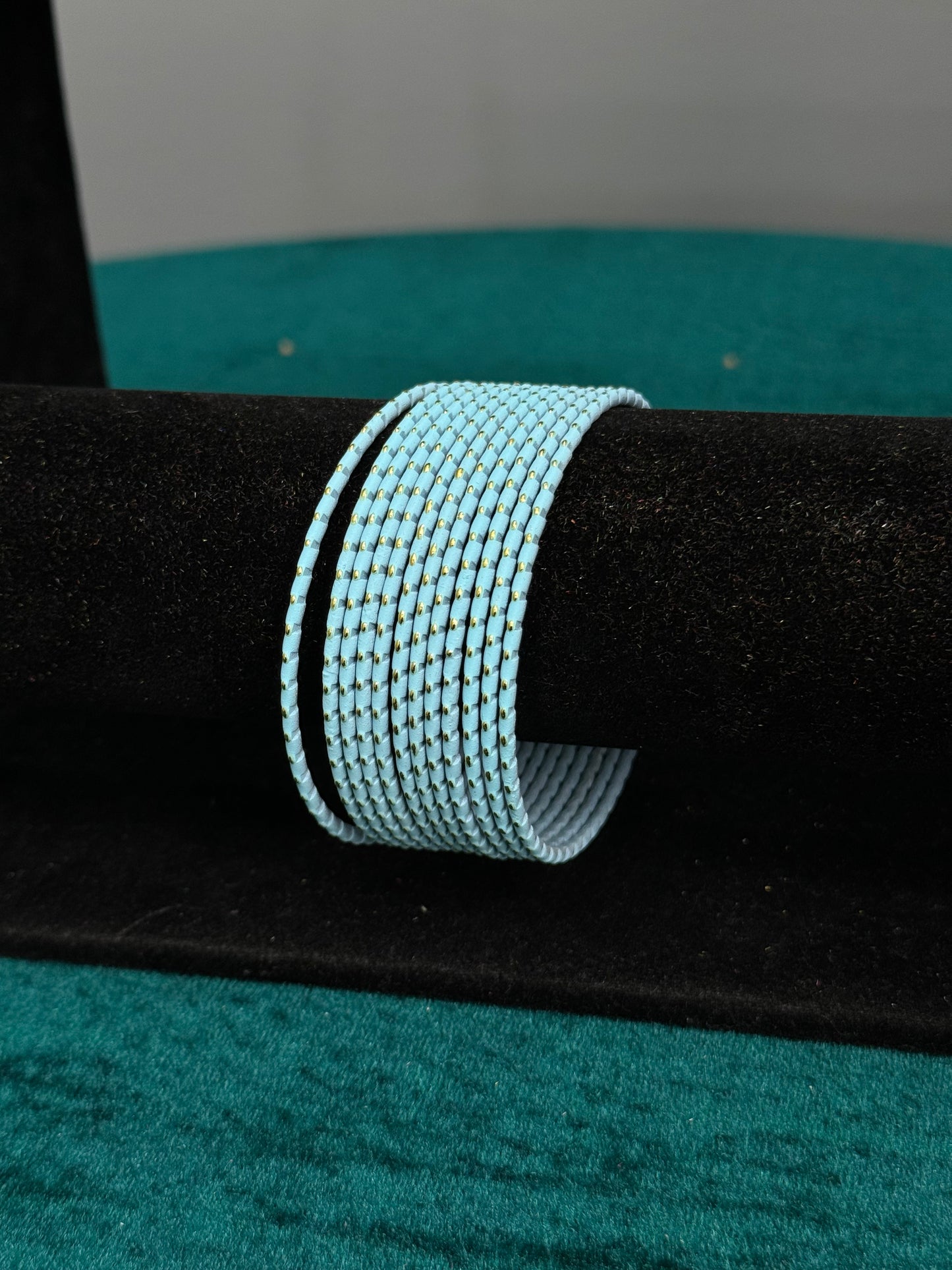 Baby Blue Plain Bangles Size 2.12
